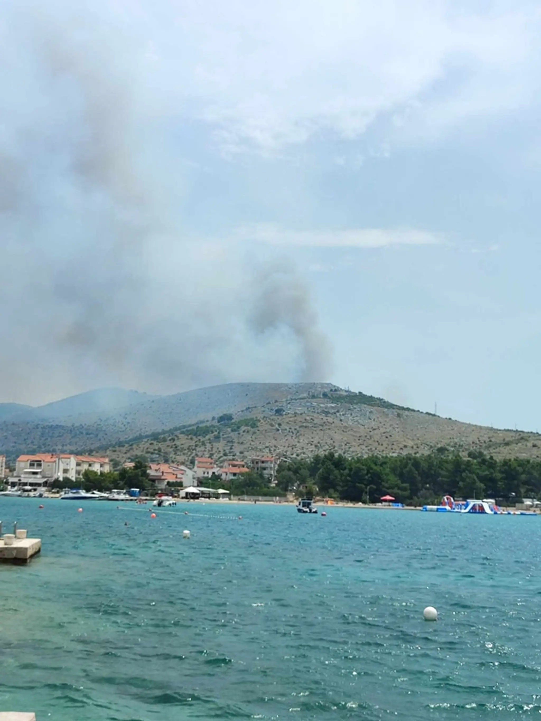 Požiar pri Šibeniku