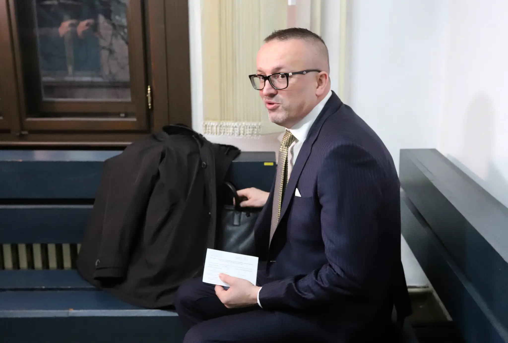 Na snímke Vladimír Pčolinský na pracovisku Špecializovaného trestného súdu v Banskej Bystrici.