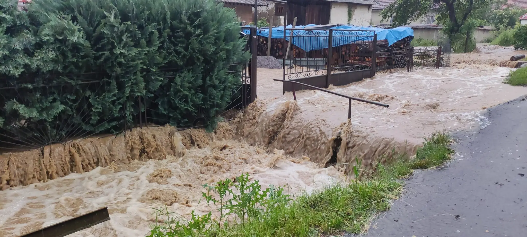 Zaplavená obec Beluj