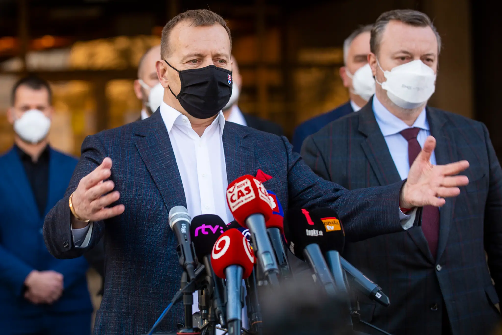 Na snímke Boris Kollár a Milan Krajniak