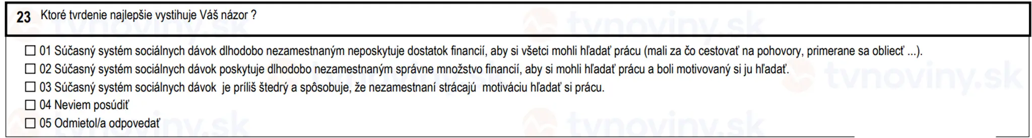 Otázky, ktoré sa pýta Štatistický úrad SR