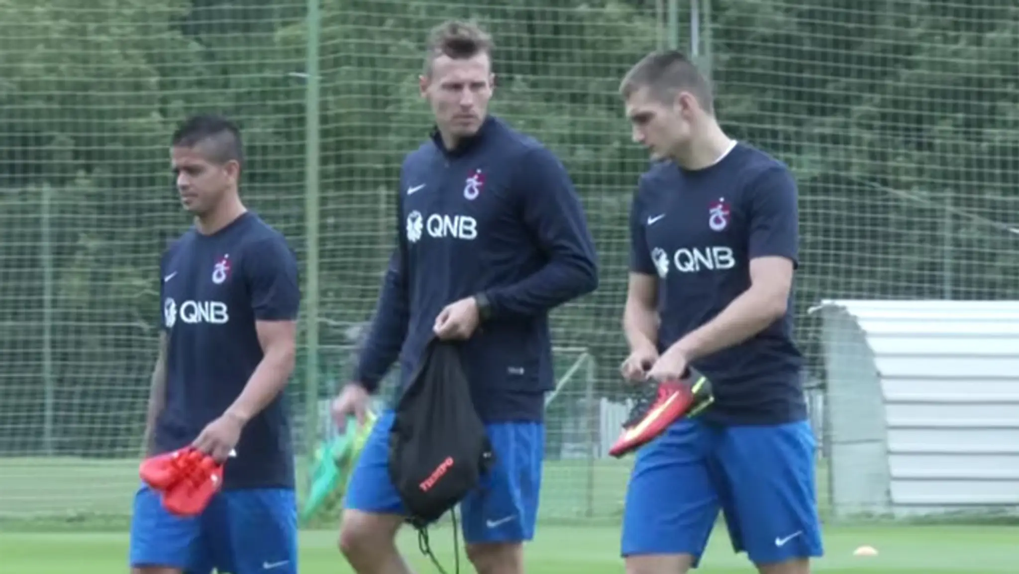 Ján Ďurica a Matúš Bero na tréningu Trabzonsporu.