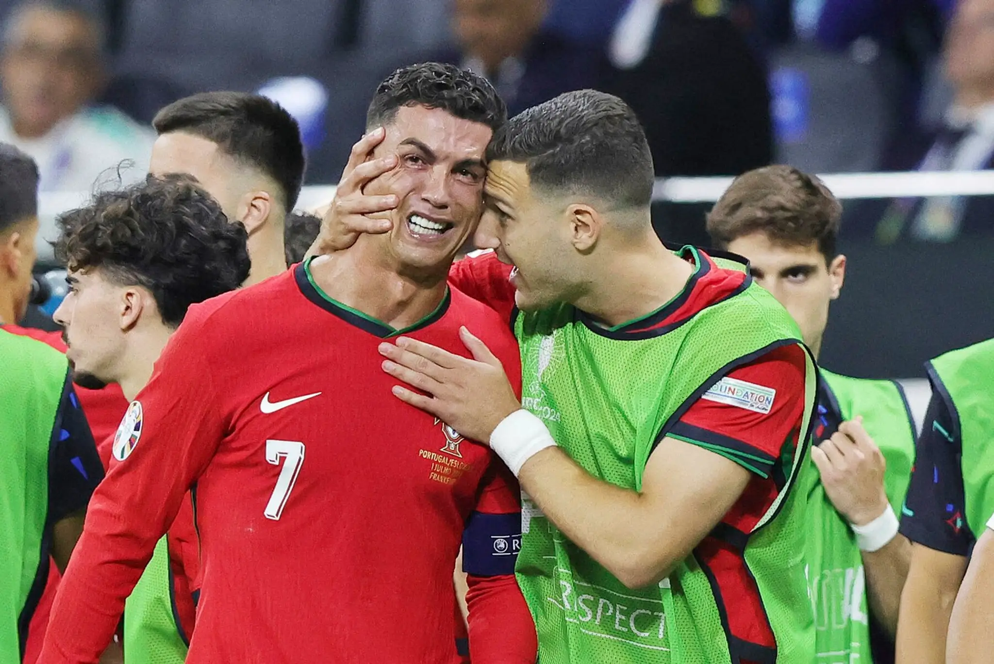 Cristiano Ronaldo po nepremenenej penalte.