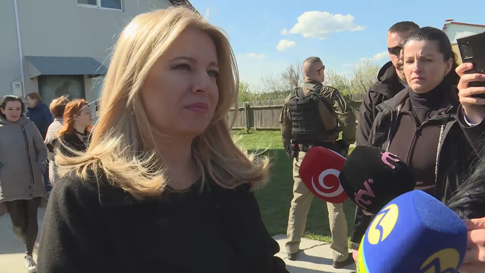 Zuzana Čaputová počas návštevy Ukrajiny.