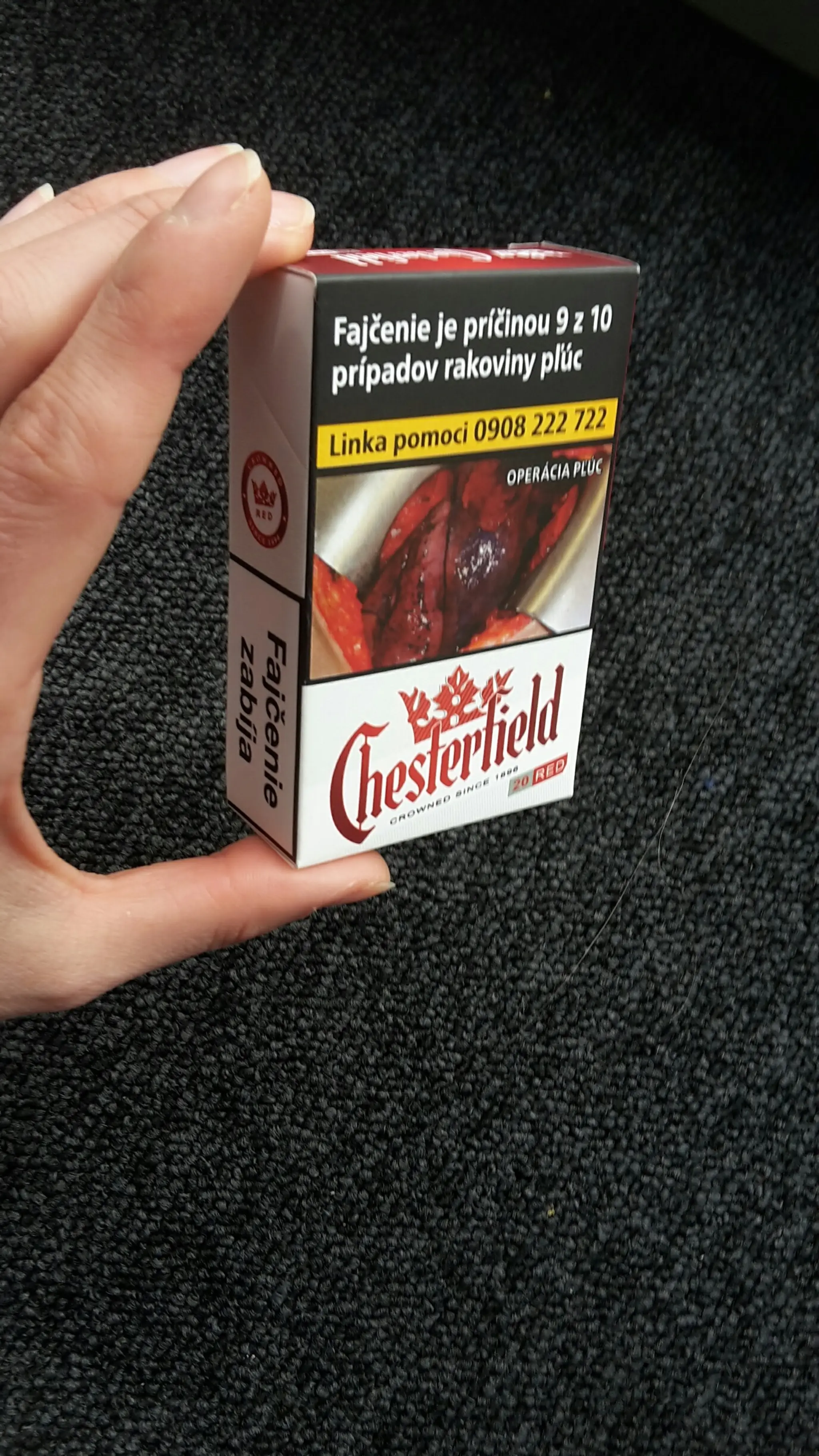 Náhľad cigariet s varovnými obrázkami