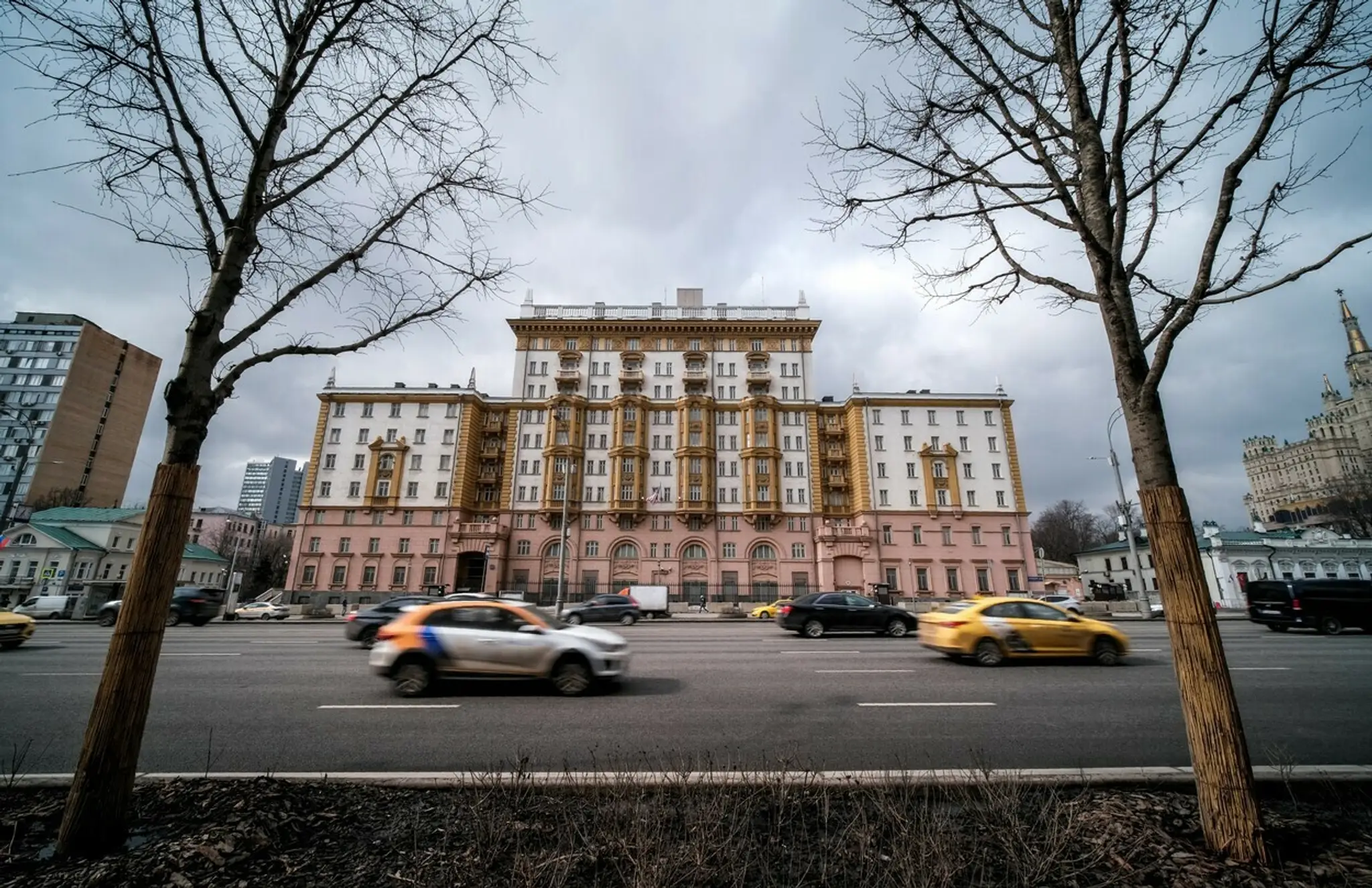 Budova americkej ambasády v Moskve.