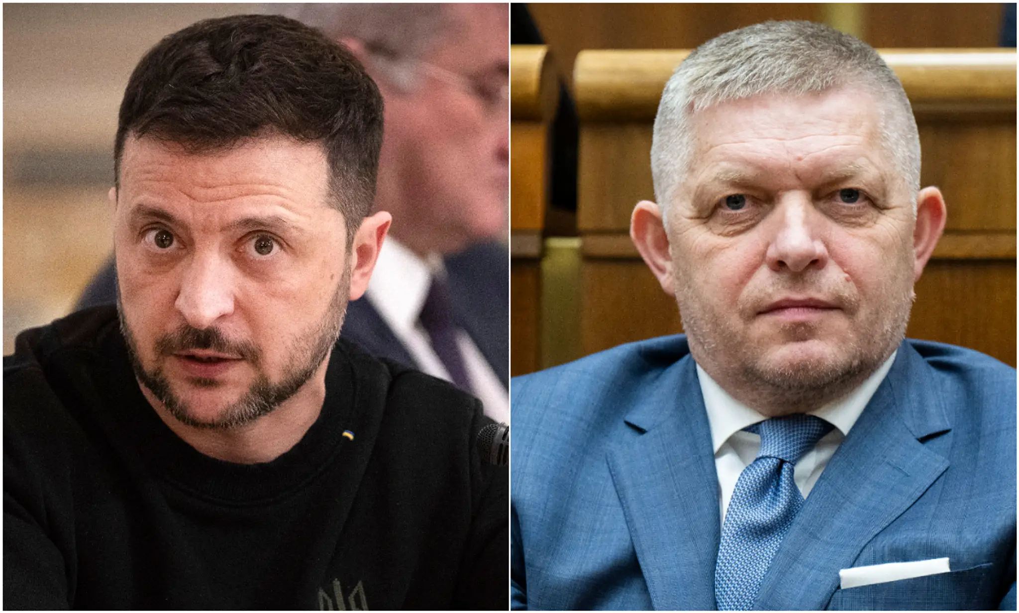 Volodymyr Zelenskyj a Robert Fico