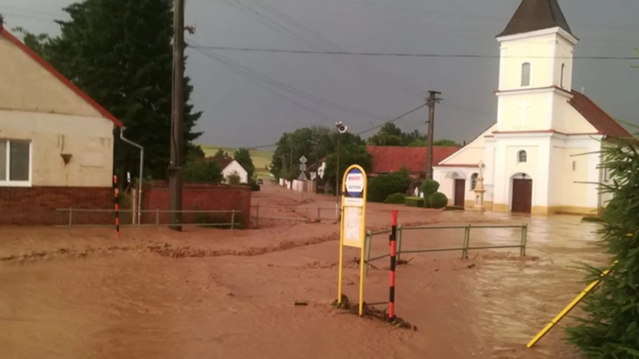 Záplavy na Záhorí.