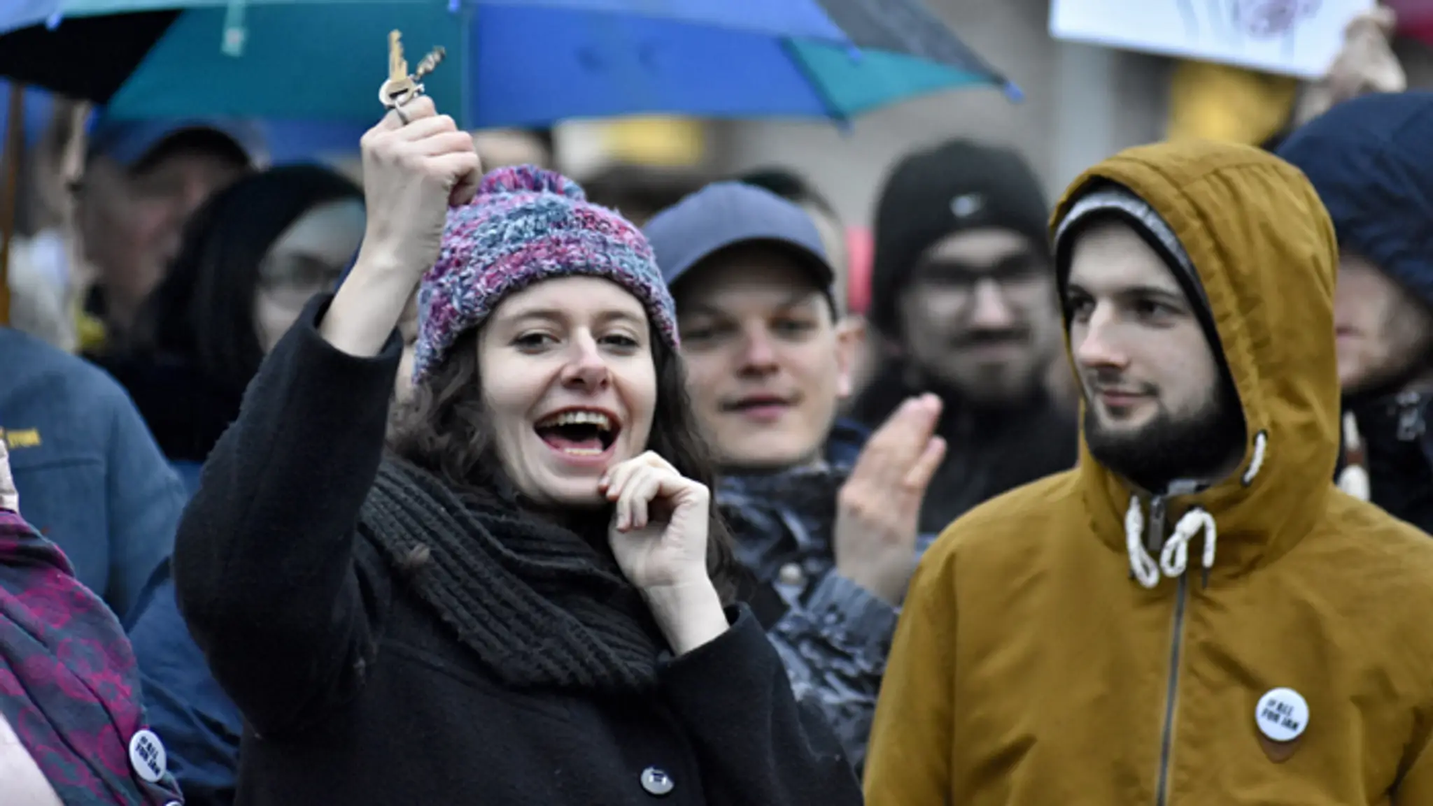 Piešťanské protestné zhromaždenie Za slušné Slovensko bolo na Námestí slobody.