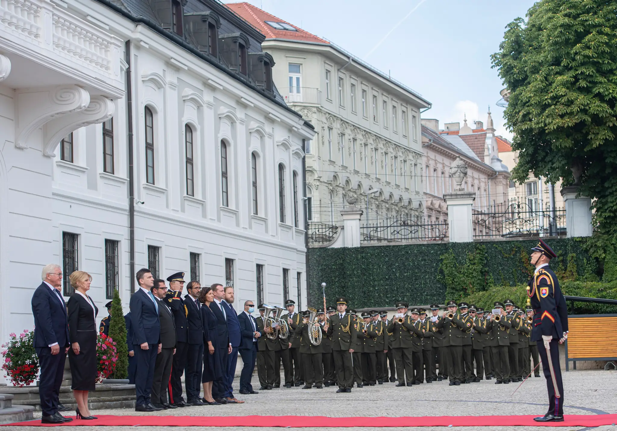Prezidentka privítala nemeckého prezidenta.