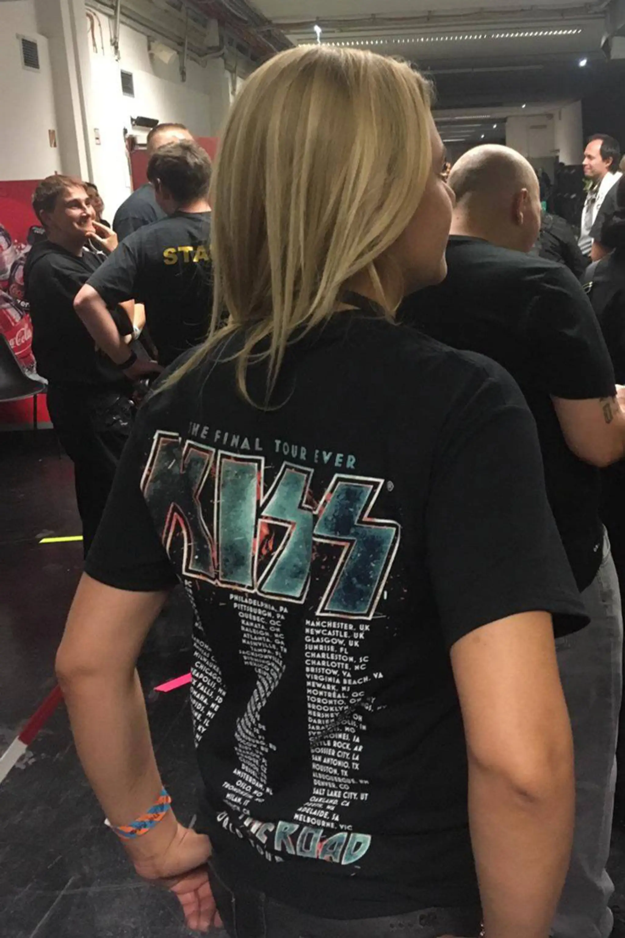 Ministerka vnútra Denisa Saková na koncerte skupiny Kiss vo Viedni.