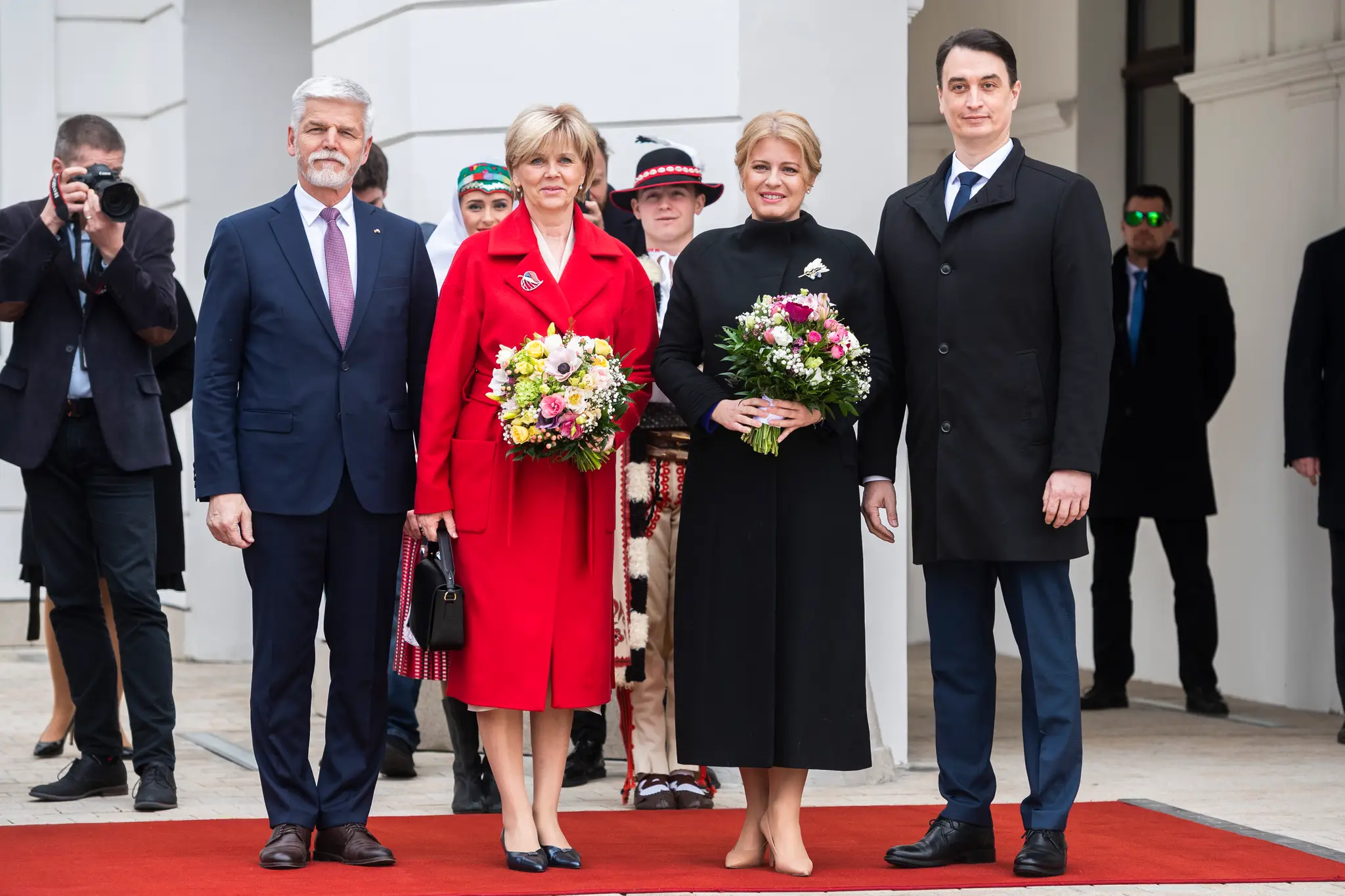 Nový český prezident Petr Pavel na návšteve Slovenska.