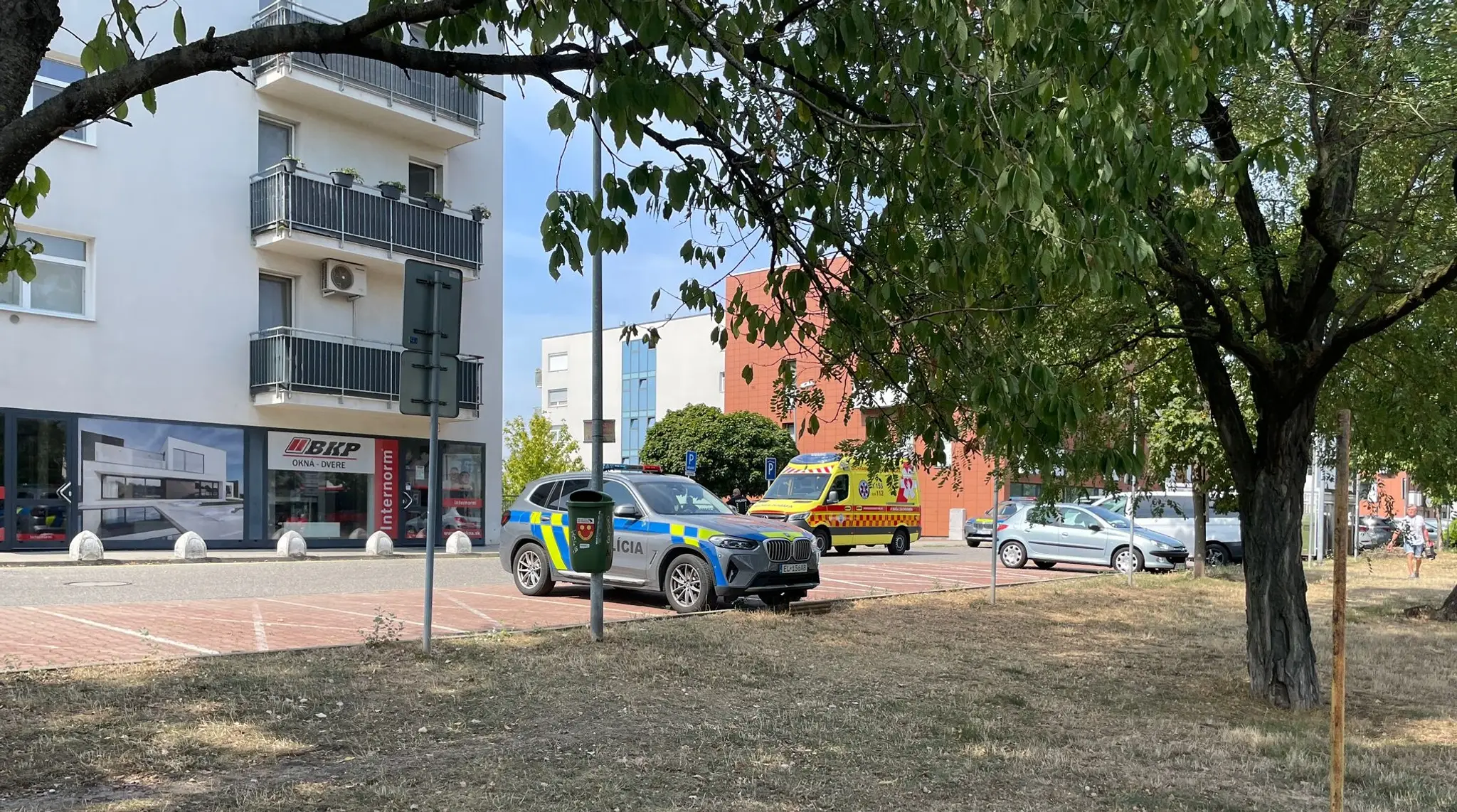 Miesto streľby.