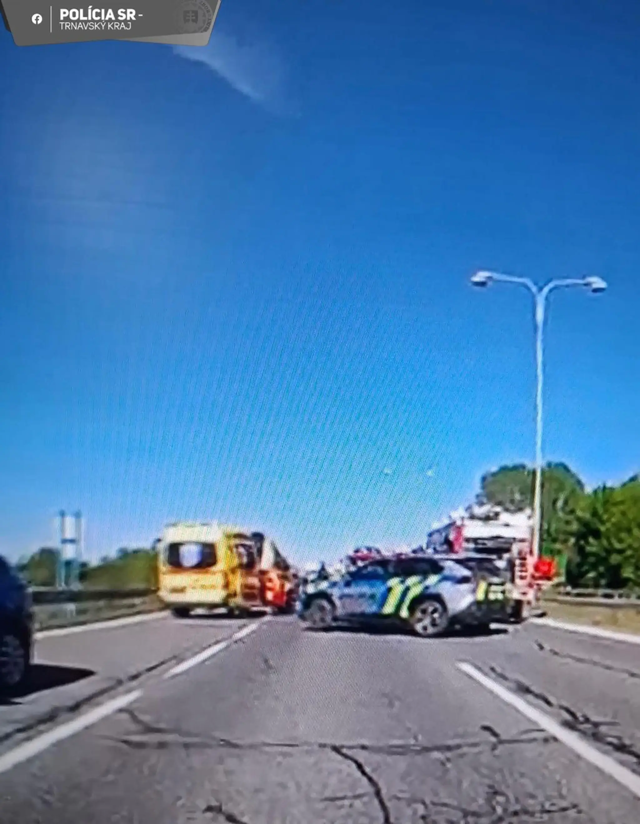 Nehoda na výjazde z Piešťan