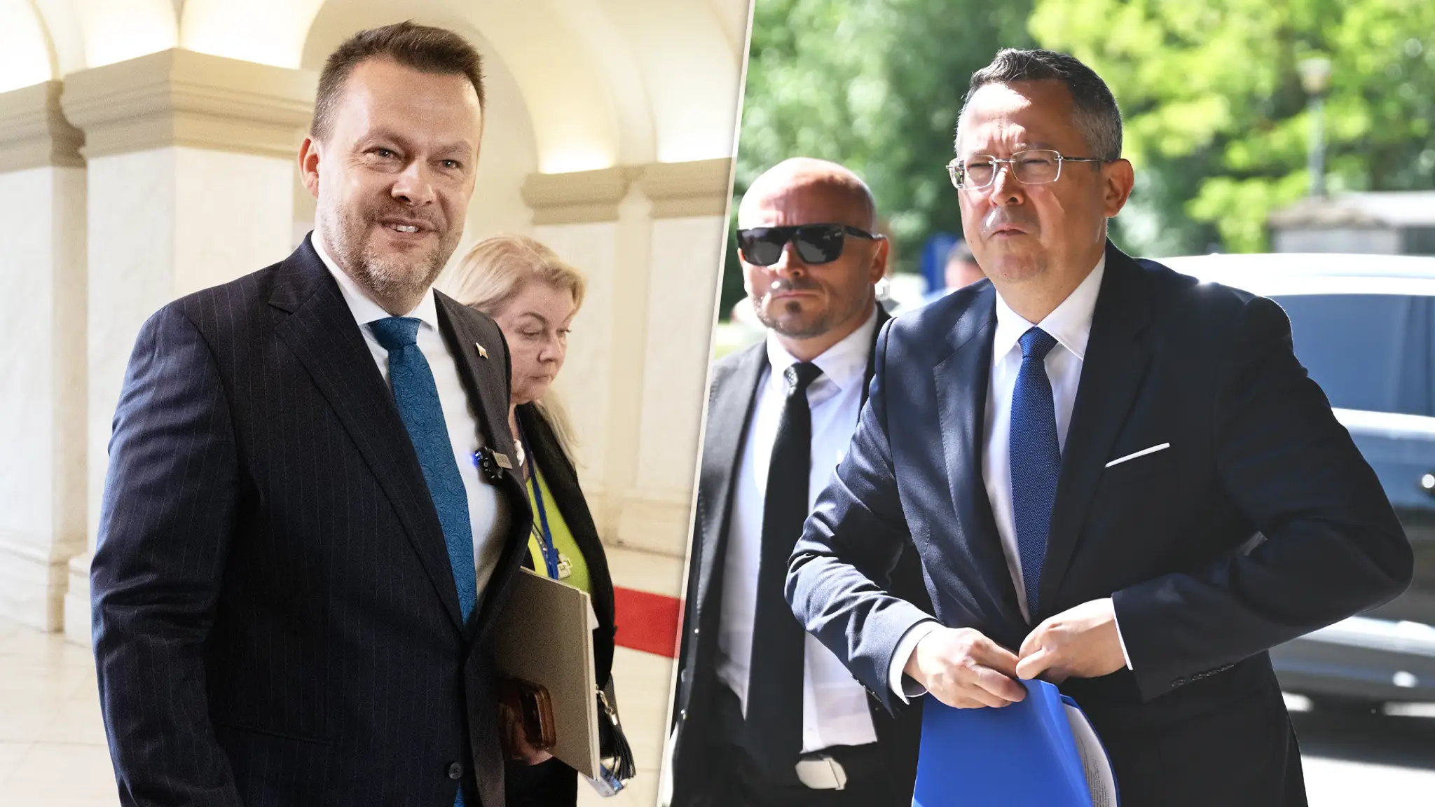 Na snímke Samuel Migaľ a Ladislav Kamenický.