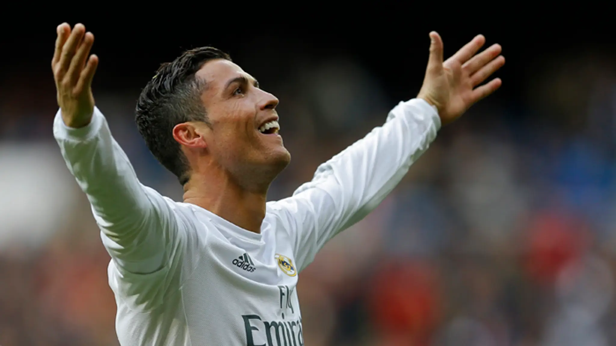 Cristiano Ronaldo oslavuje hetrik do siete Celta Vigo.
