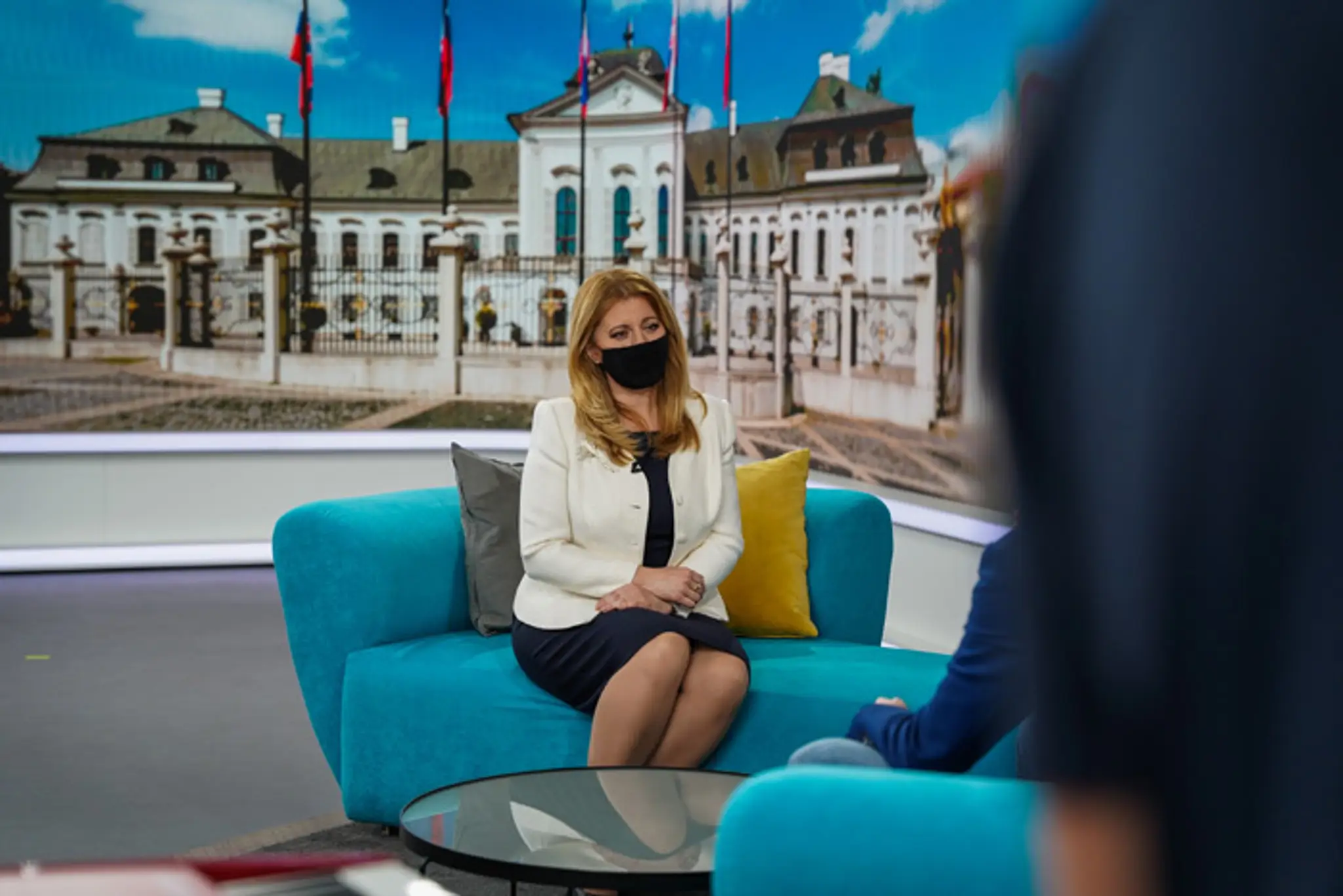 Prezidentka Zuzana Čaputová v Teleráne.