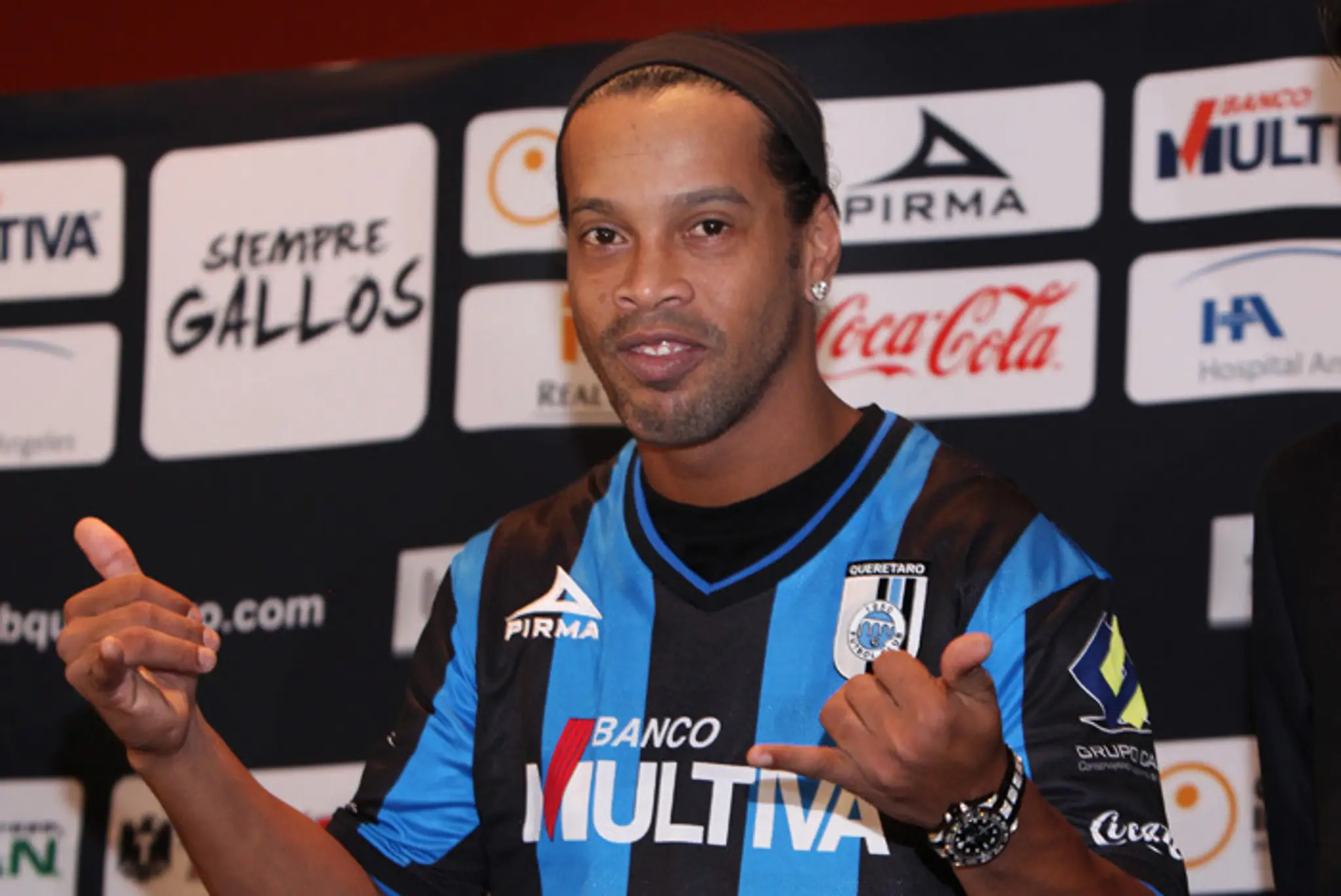 Brazílsky futbalista Ronaldinho.