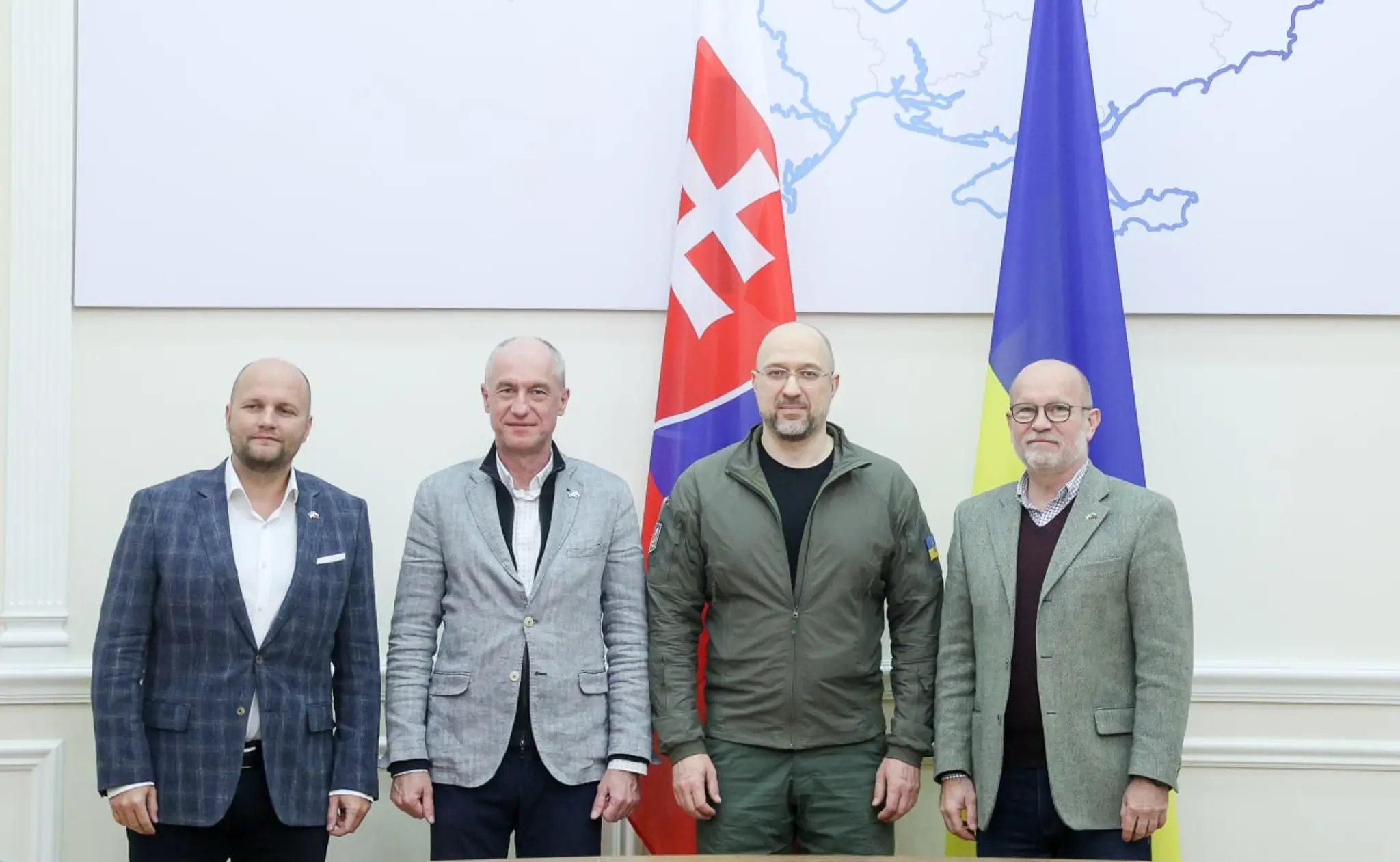 Slovenská delegácia na Ukrajine.
