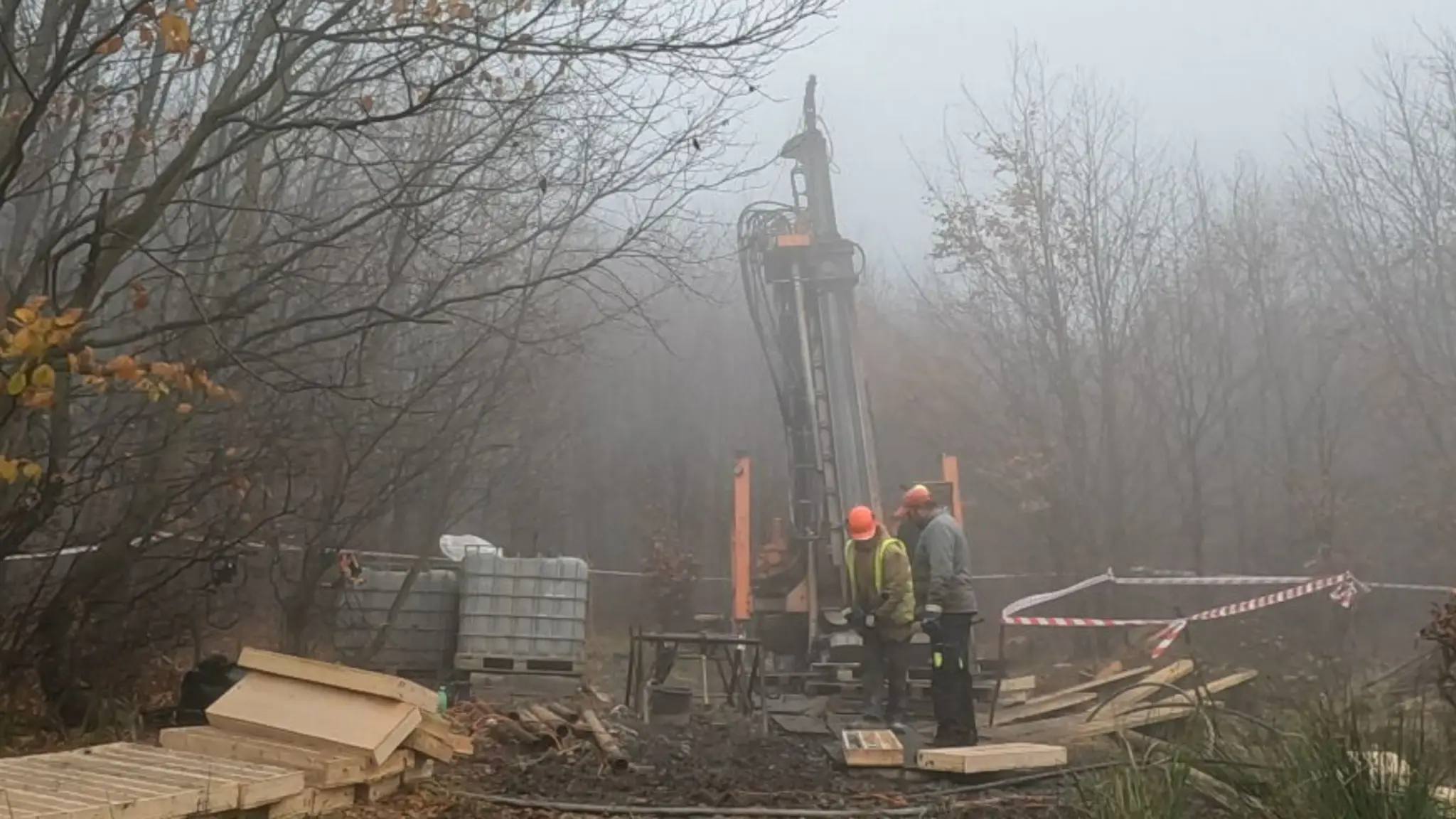 Prieskumný vrt v Malých Karpatoch