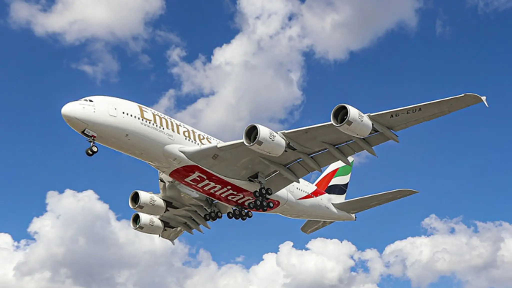 Lietadlo dubajského prepravcu Emirates.