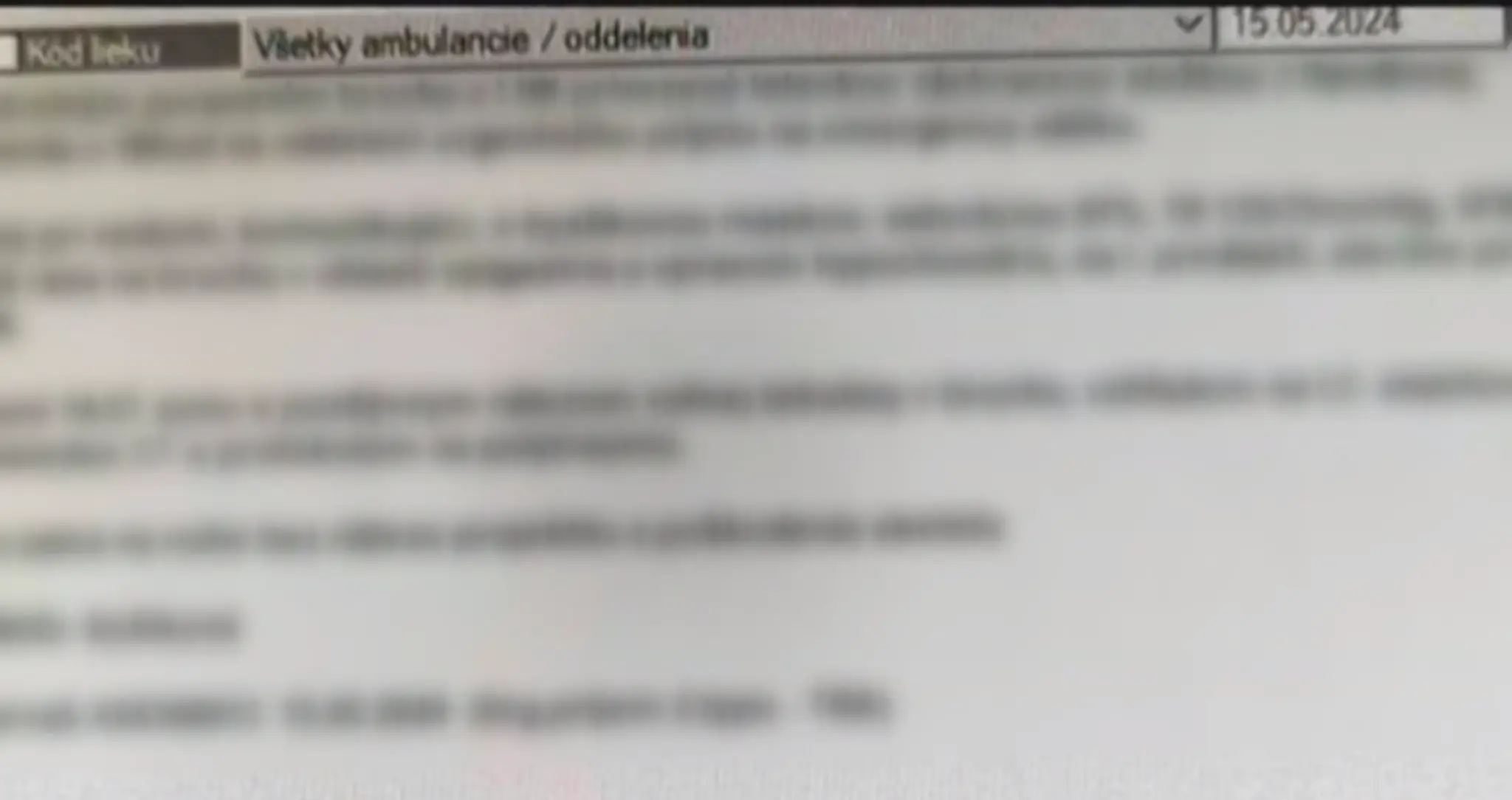 Údajná lekárska správa o zdravotnom stave premiéra Roberta Fica.