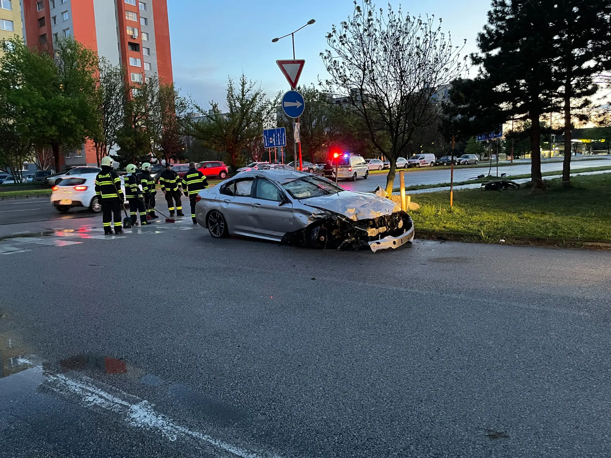 Nehoda v Petržalke.