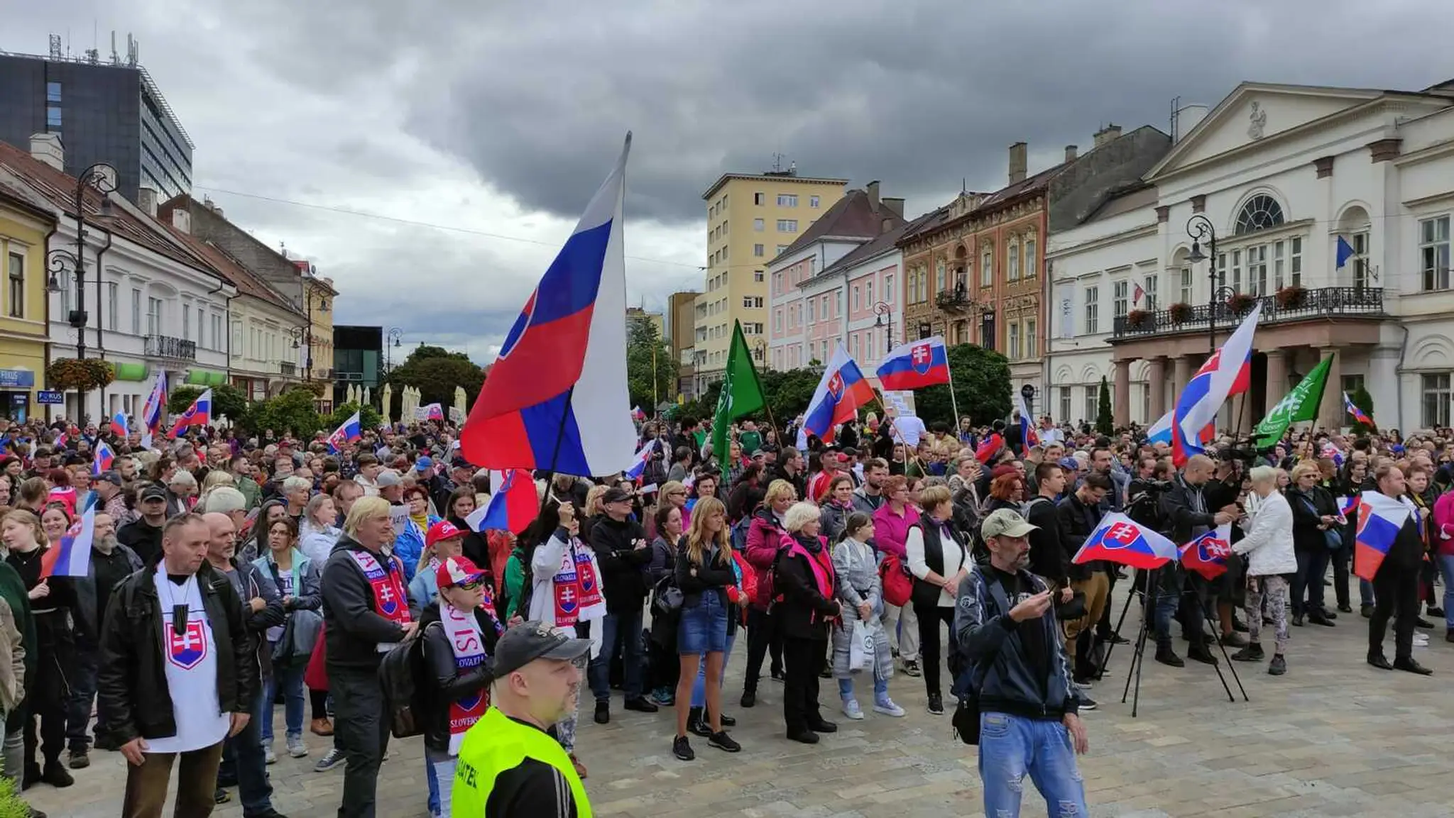 Protest proti opatreniam v Košiciach