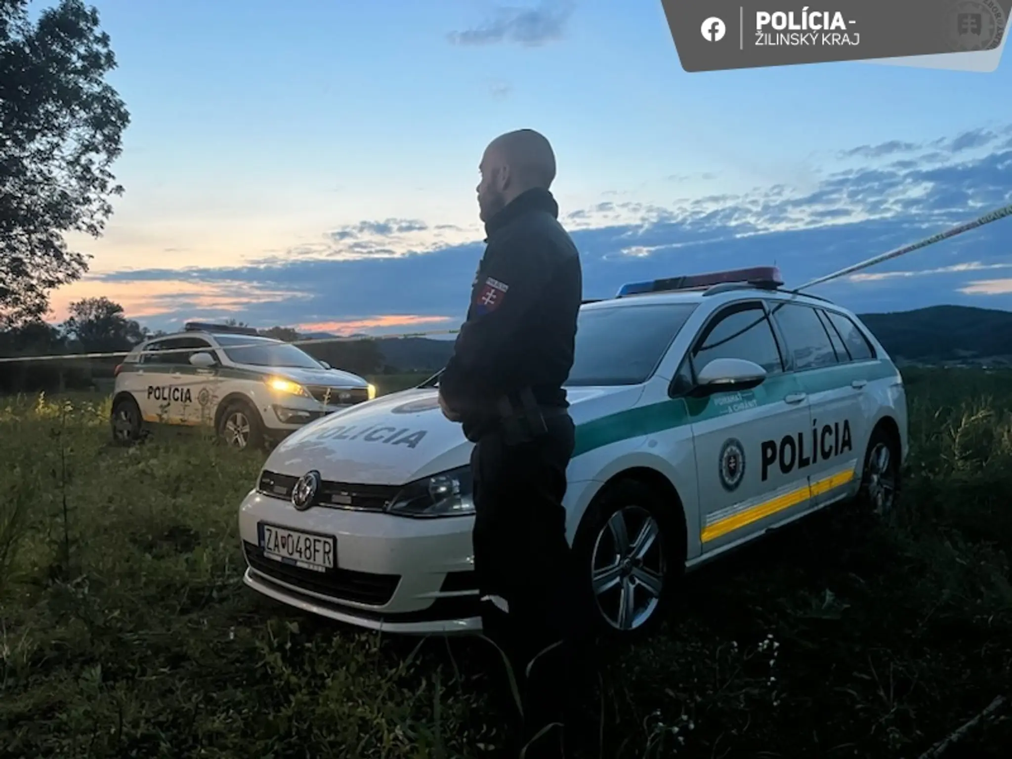 Polícia na mieste nehody