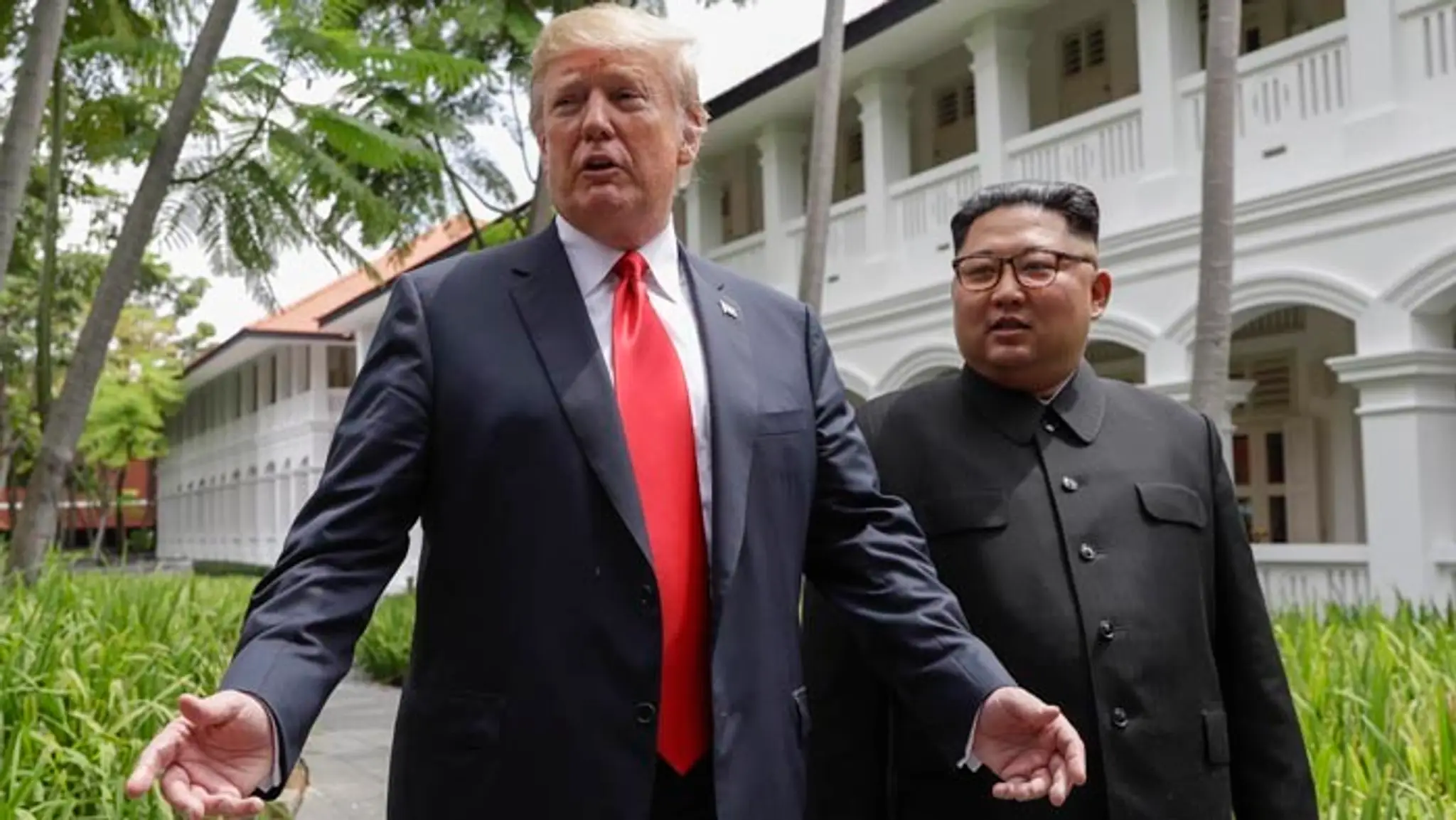 Donald Trump a Kim Čong-un.
