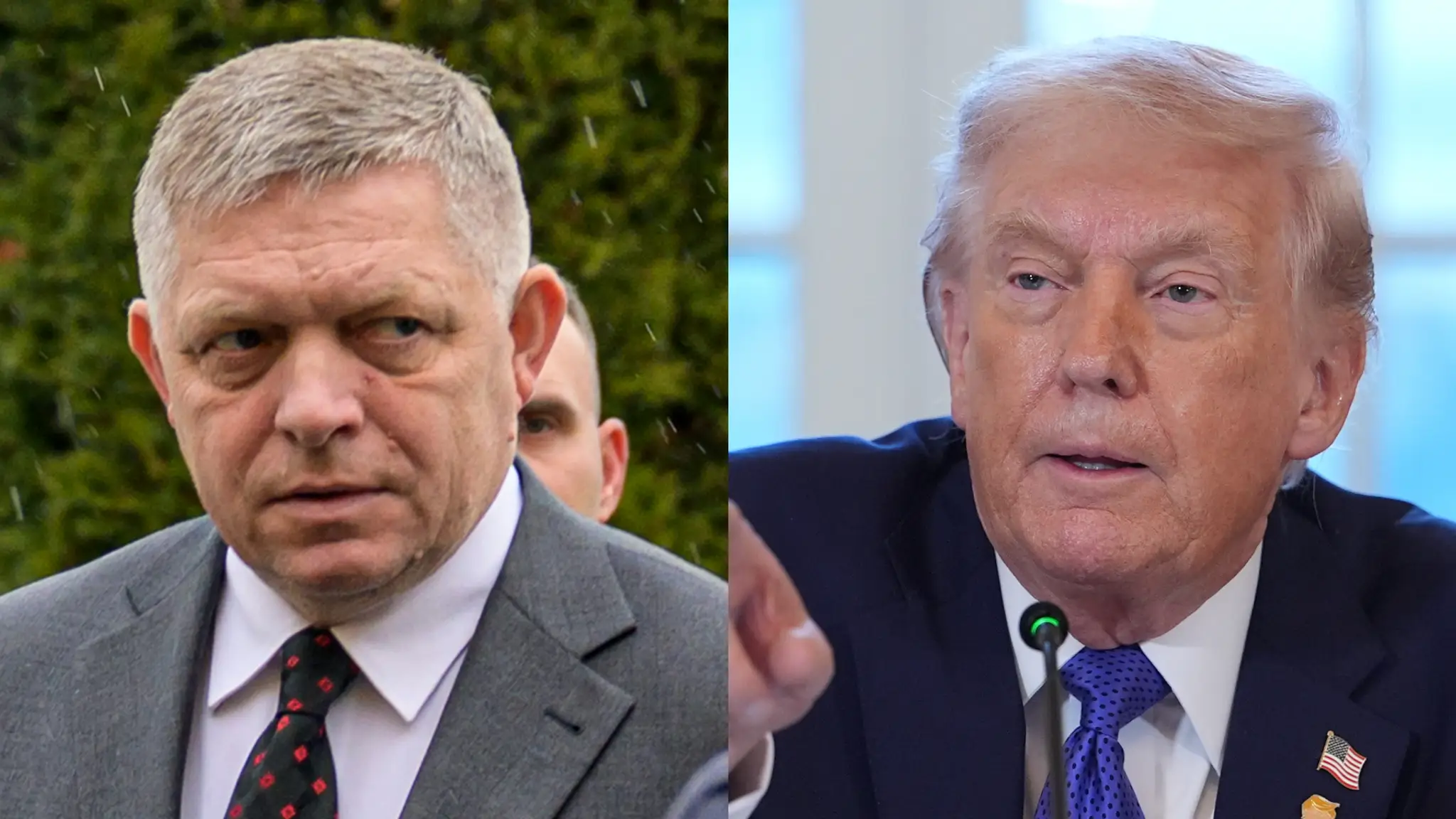 Robert Fico a Donald Trump