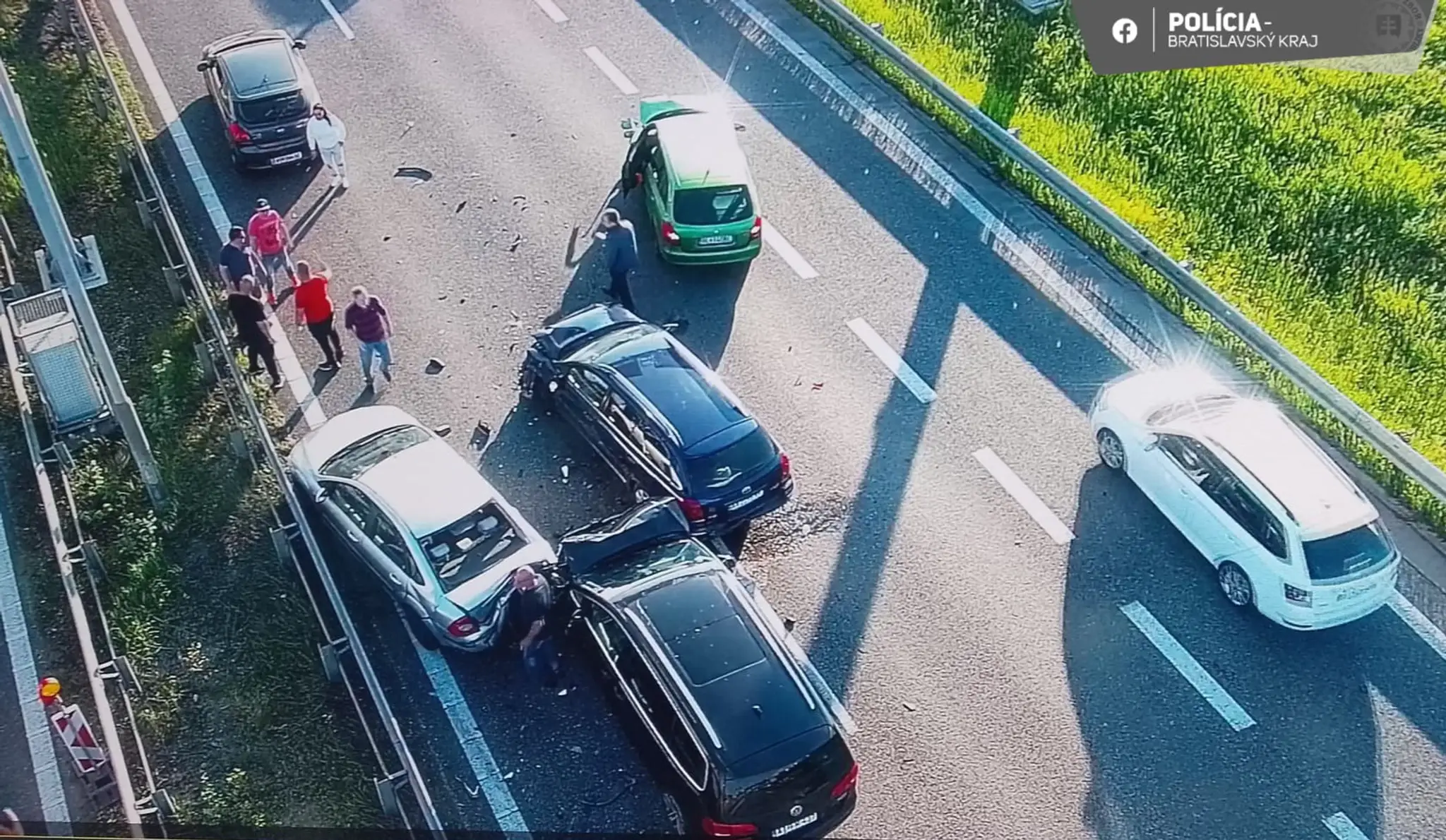 Hromadná nehoda na D1 pri Bratislave