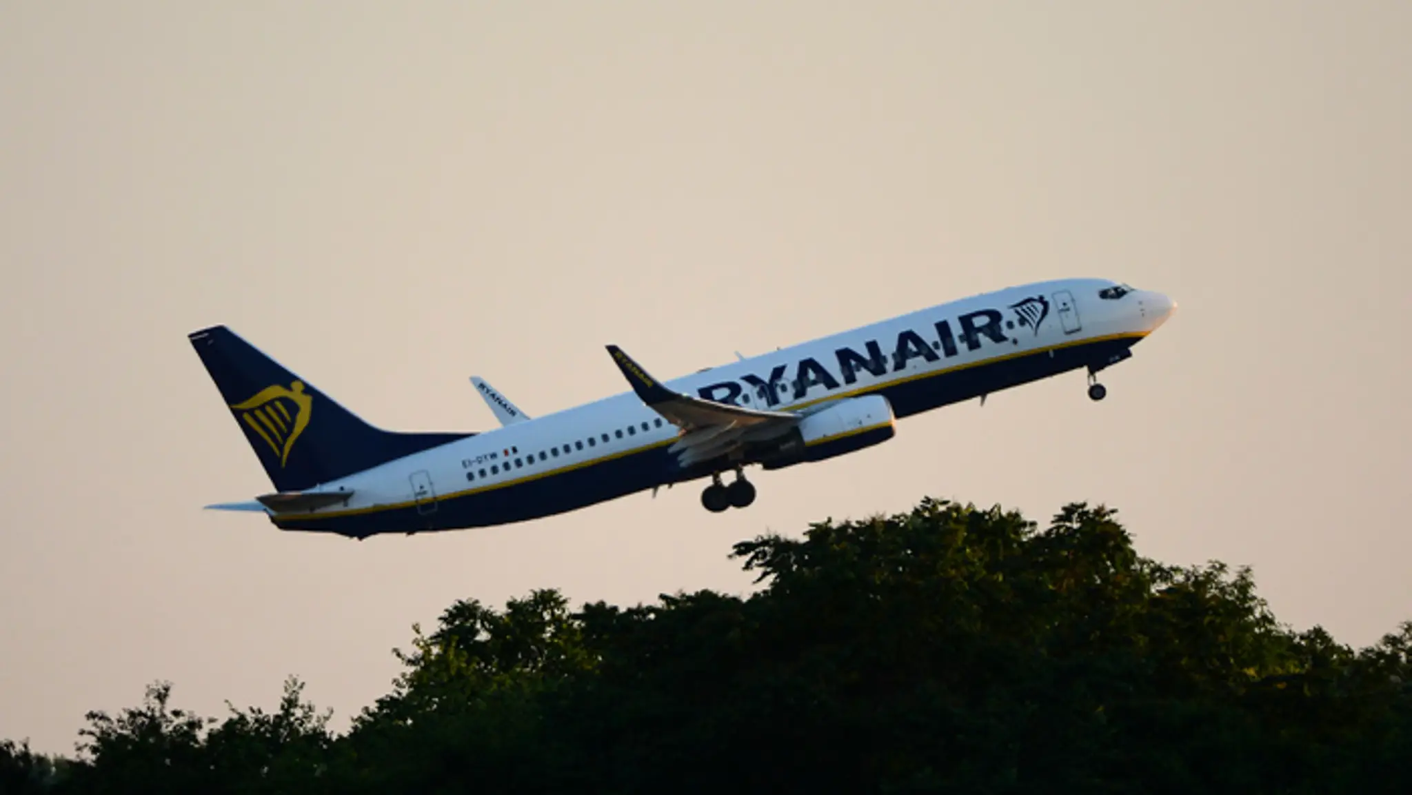 Lietadlo leteckej spoločnosti Ryanair.