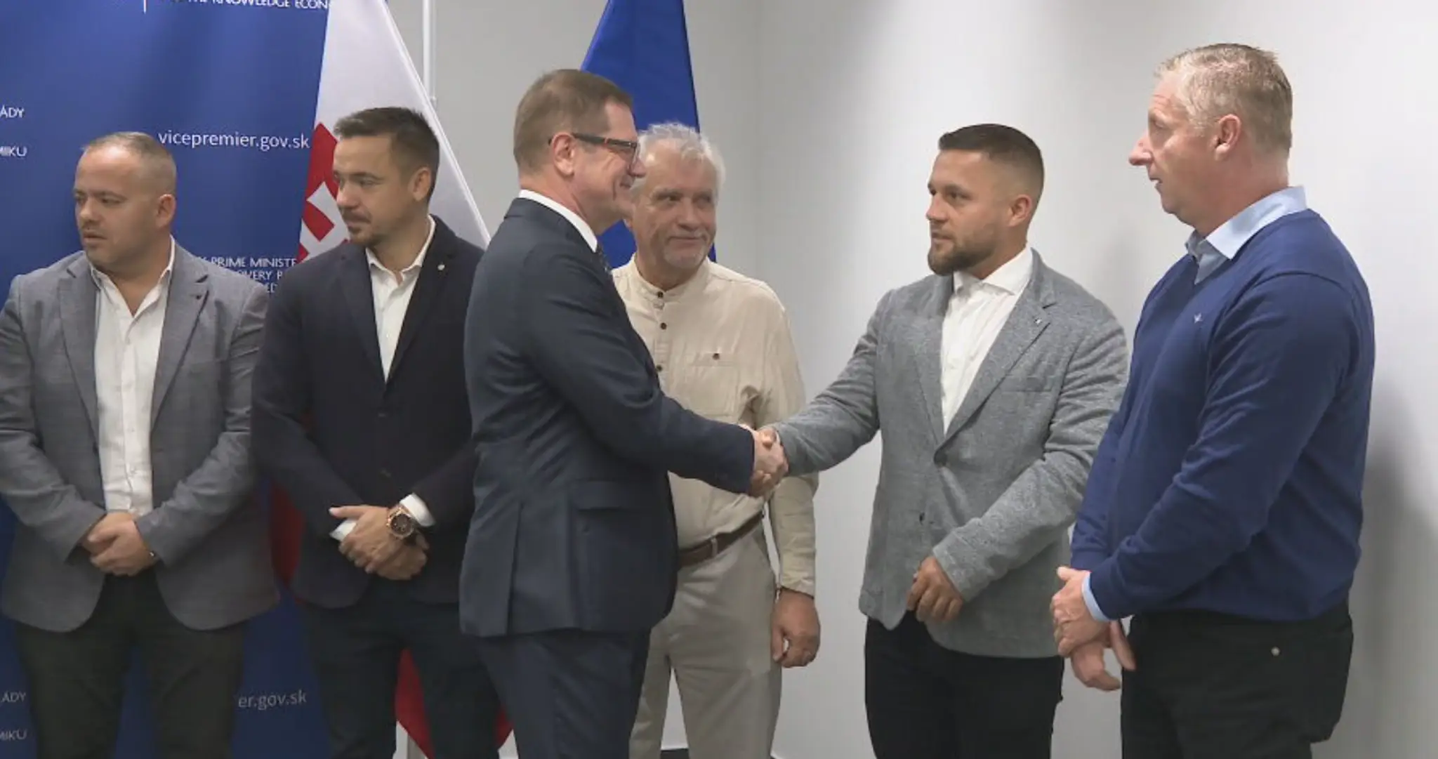 Kmec s podnikateľmi.
