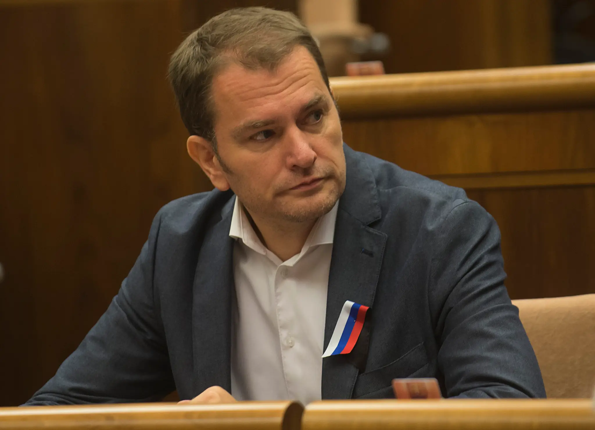 Igor Matovič (OĽaNO-NOVA) počas zasadnutia schôdze Národnej rady SR.