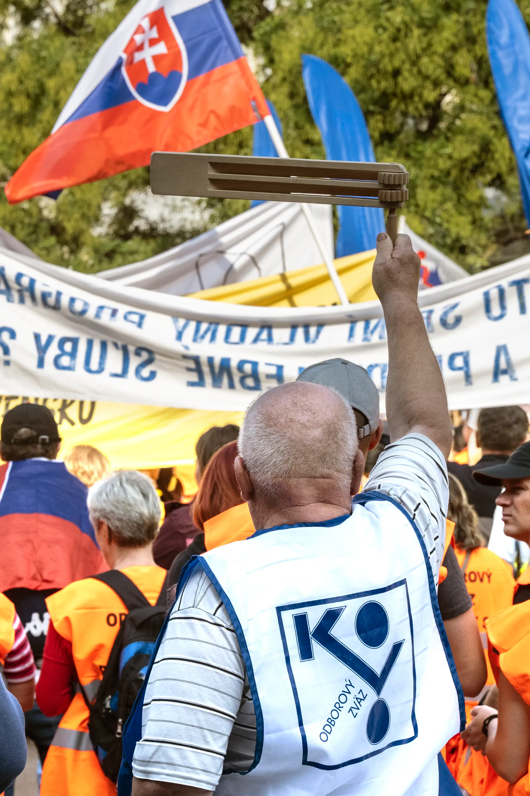 Protest Konfederácie odborových zväzov proti energetickej chudobe