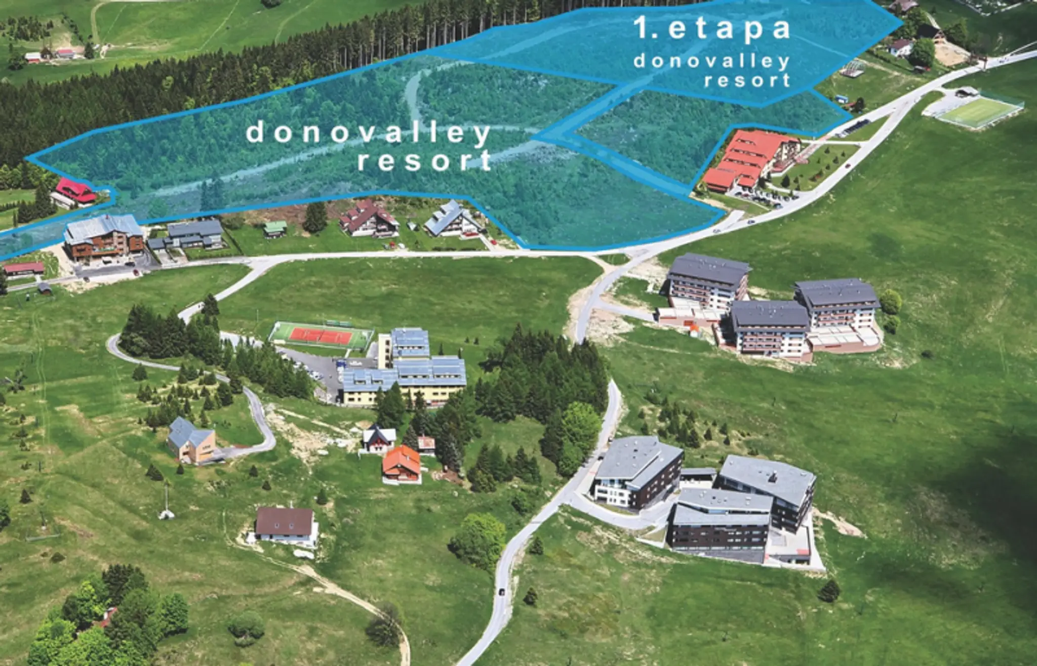 Vizualizácia projetku Donovalley Resort.