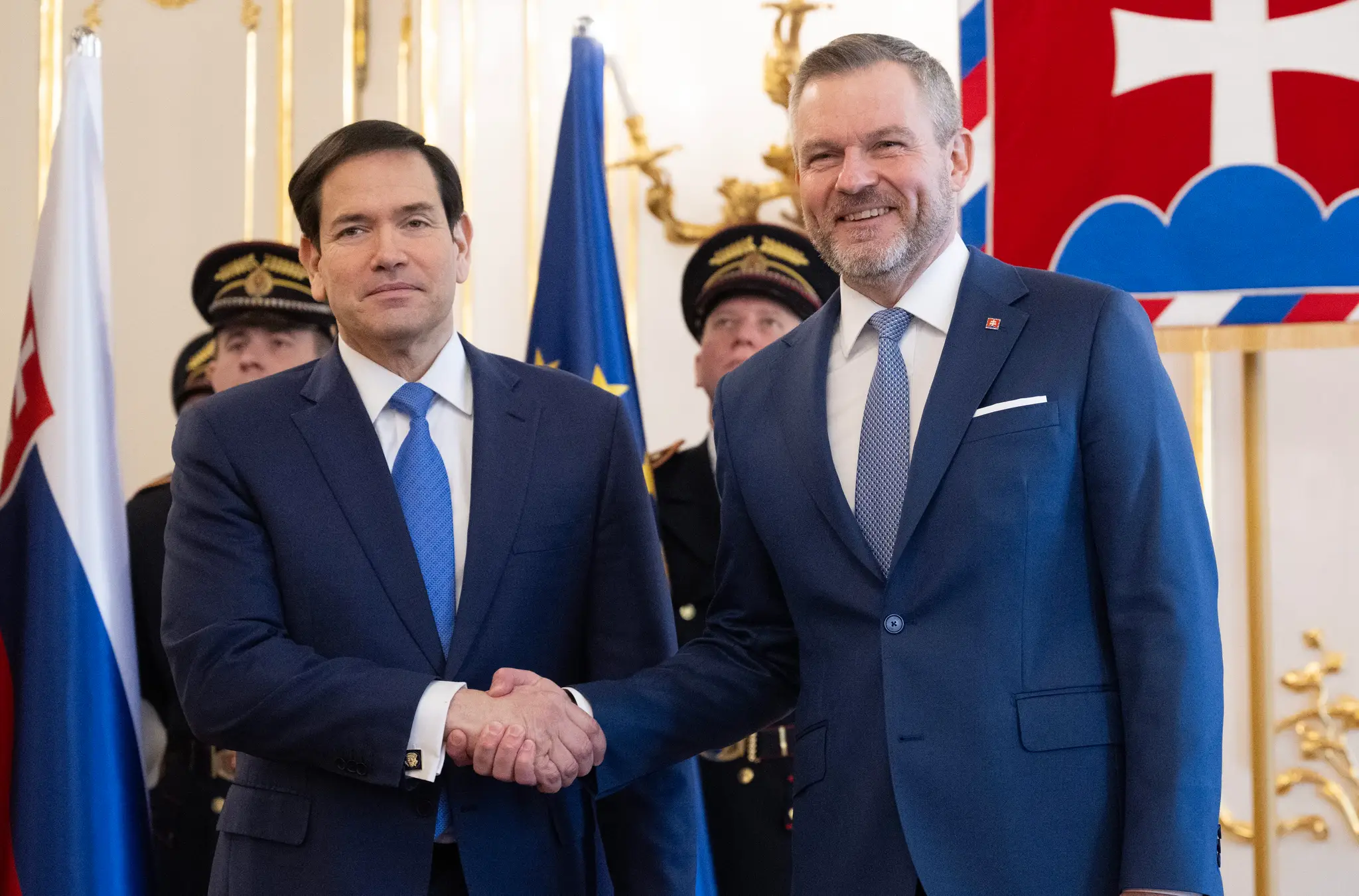 Šéf americkej diplomacie Marco Rubio pricestoval na Slovensko, stretol sa s prezidentom Petrom Pellegrinim.
