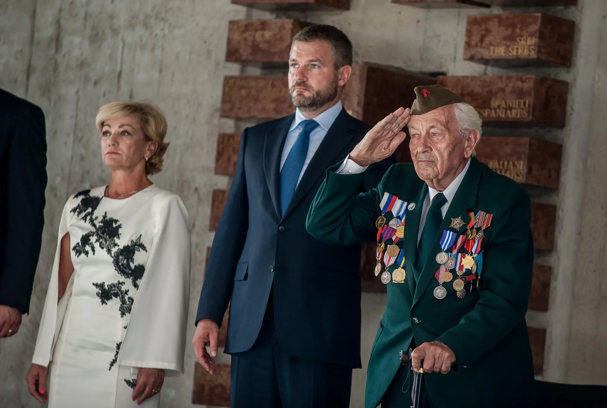 Peter Pellegrini počas prejavu na oslavách 75. výročia SNP.