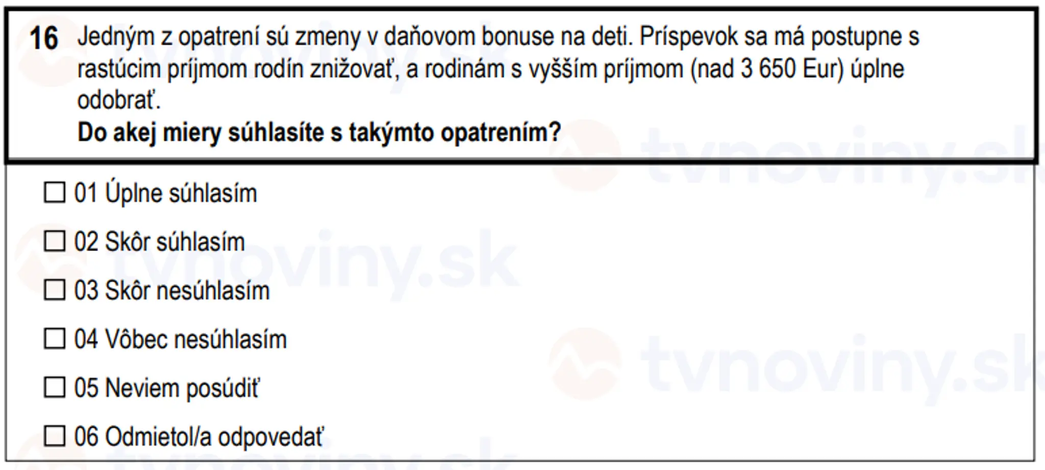 Otázky, ktoré sa pýta Štatistický úrad SR