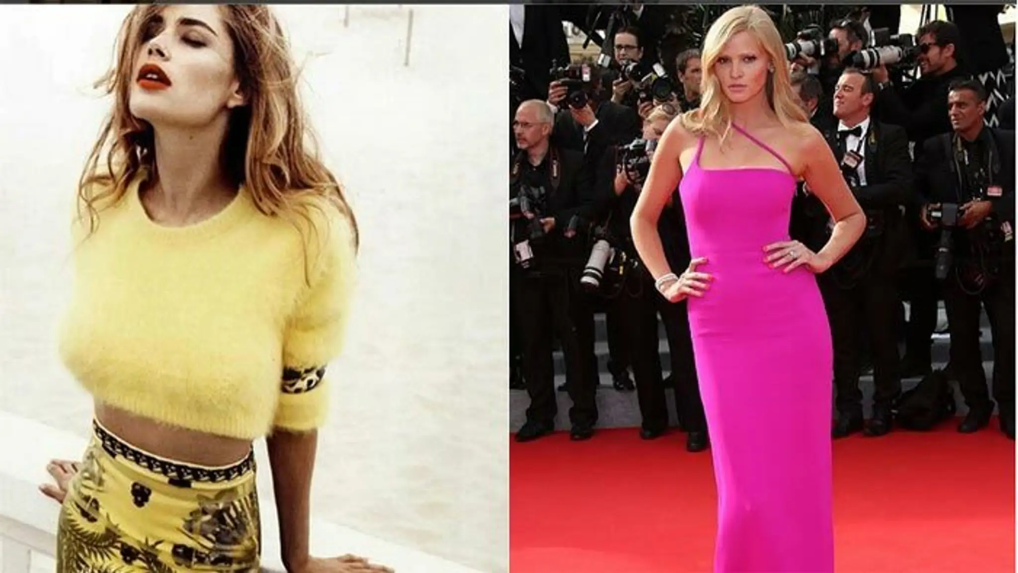 Doutzen Kroes (vľavo) a Lara Stone sa vyzliekli pre Vogue