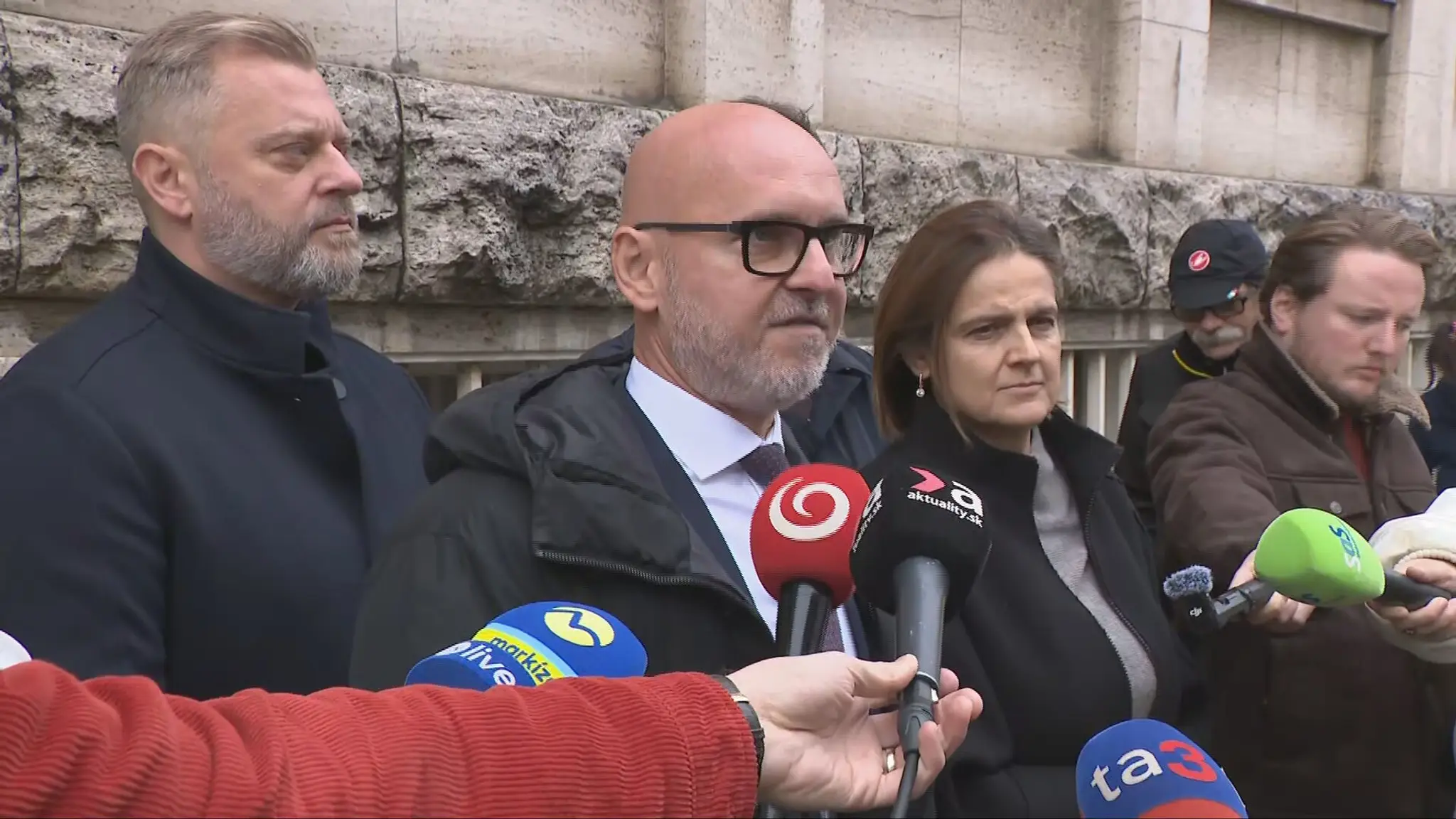 Na snímke šéf SaS Branislav Gröhling a poslankyňa SaS Mária Kolíková.