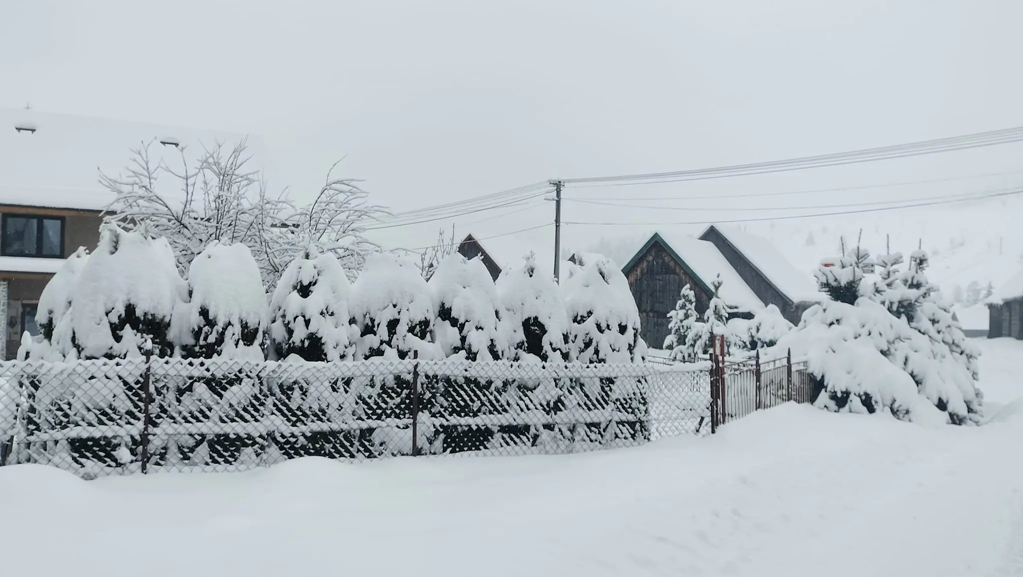 Liptovská Teplička v okrese Poprad pod snehom