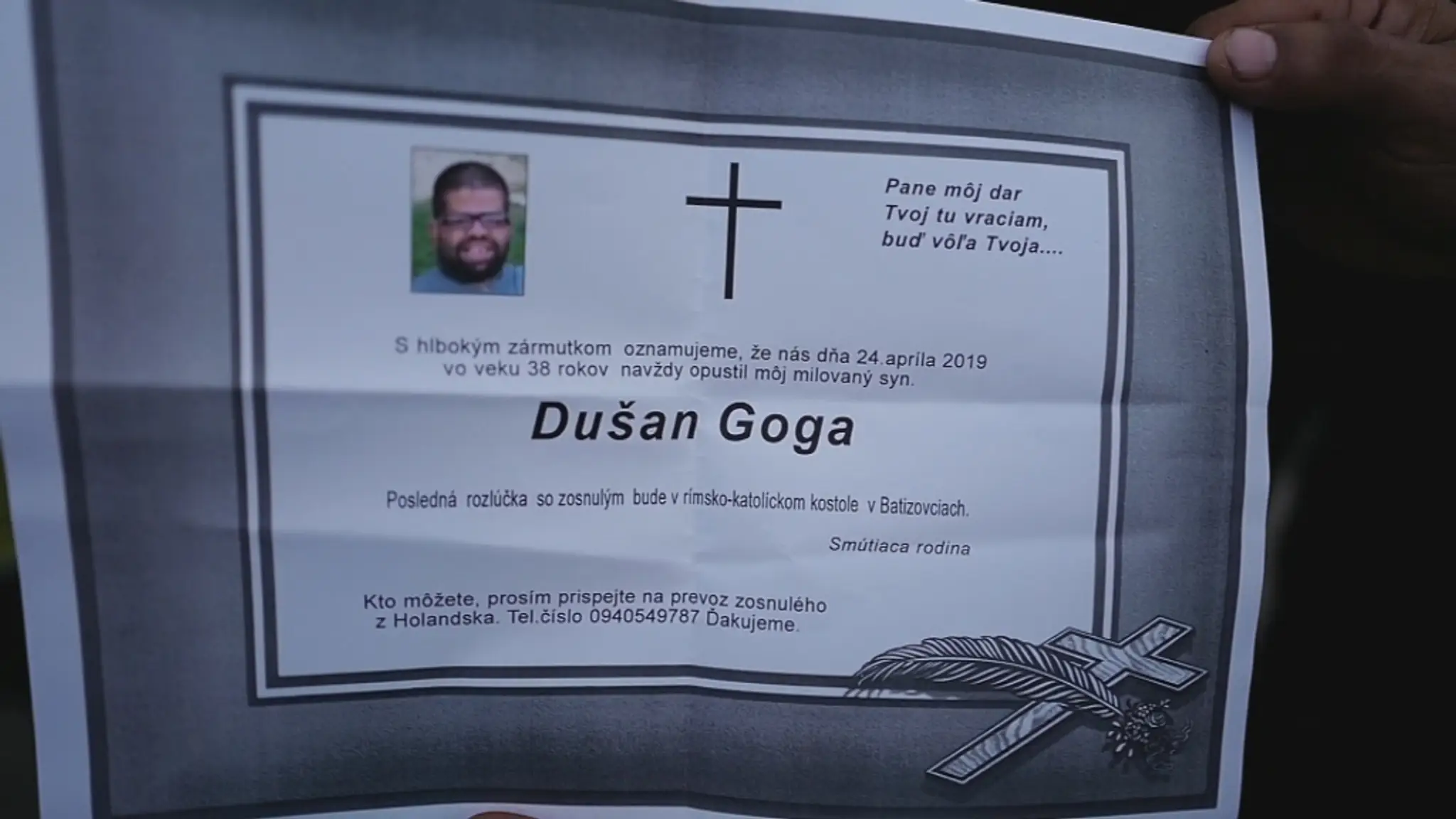 Zomrel Dušan Goga z Batizoviec