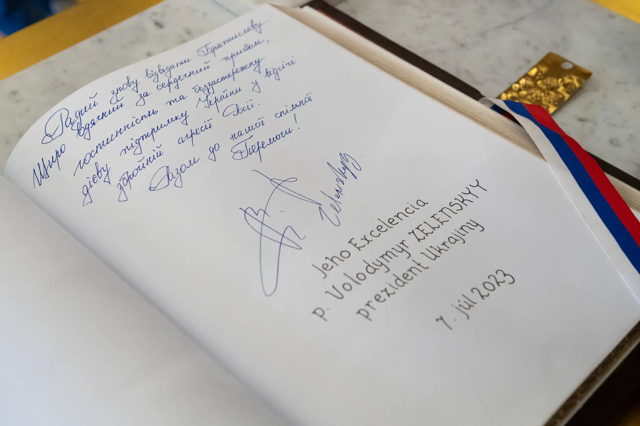 Zelenskyj na návšteve Slovenska