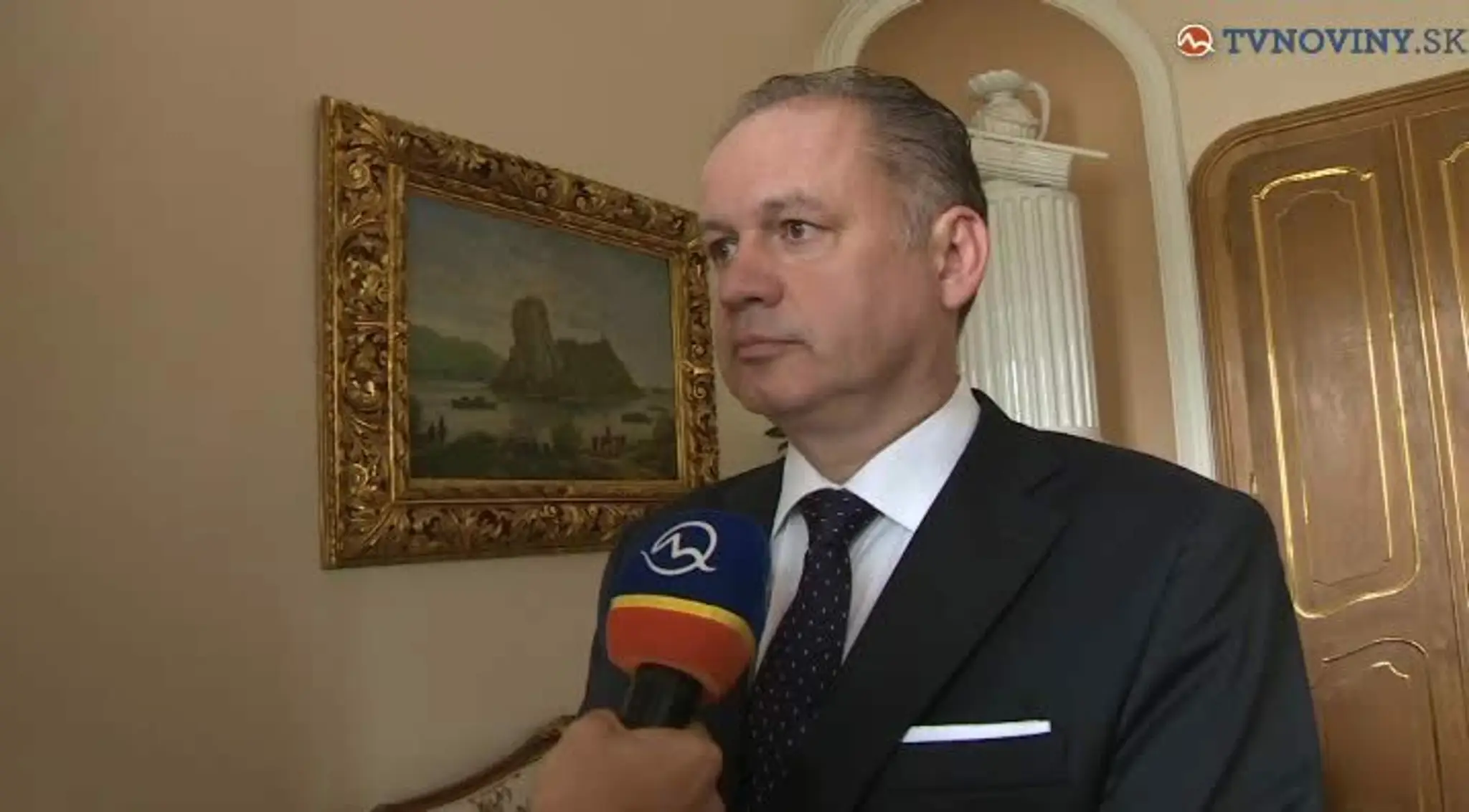 Andrej Kiska o lietadle