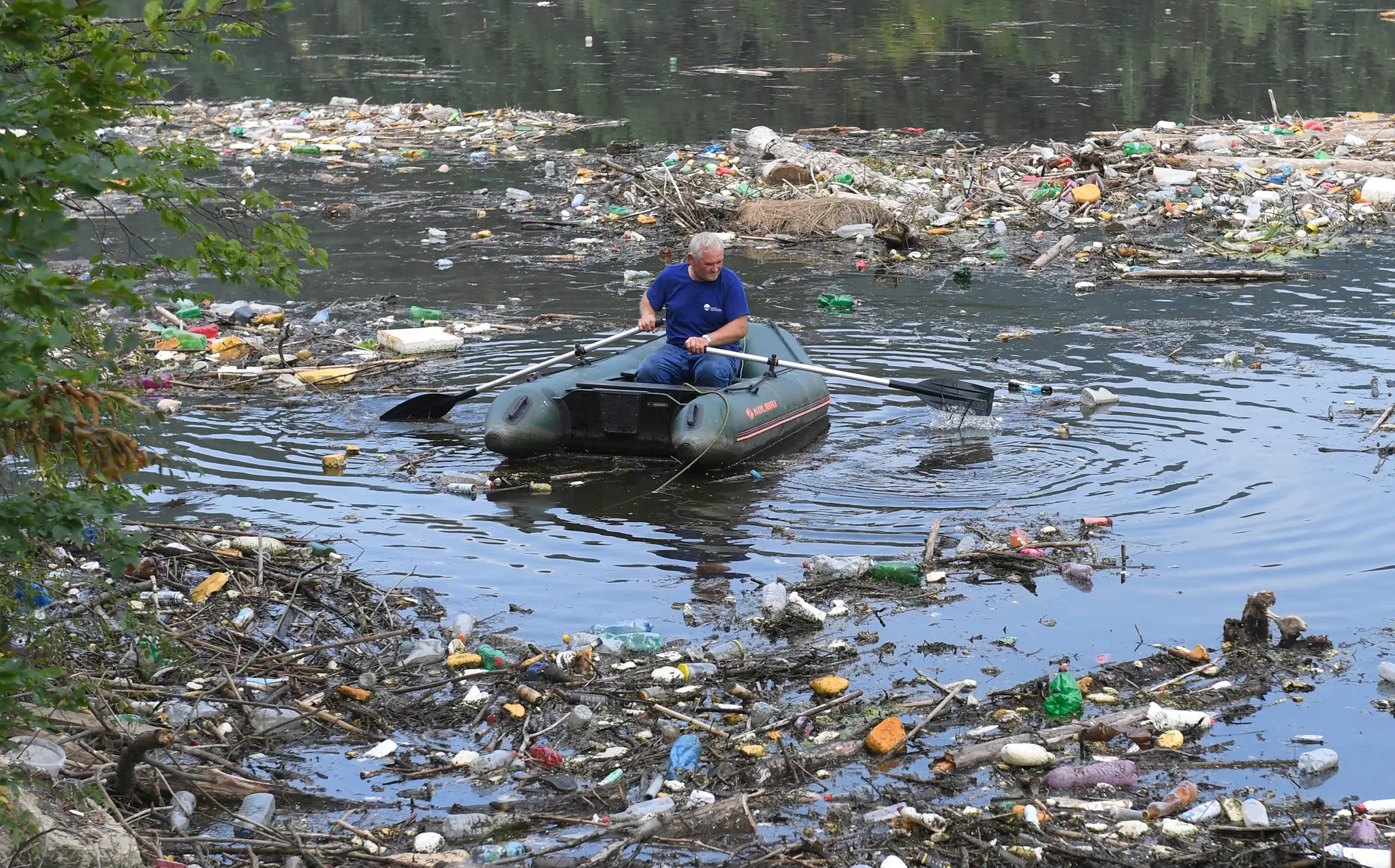Odpadky v Ružíne.