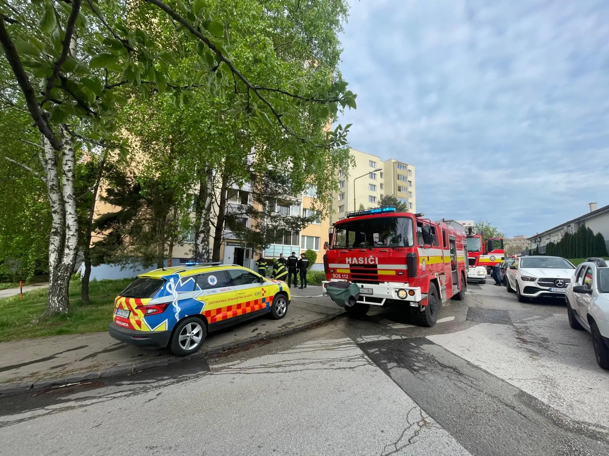 Požiar bytu v Košiciach