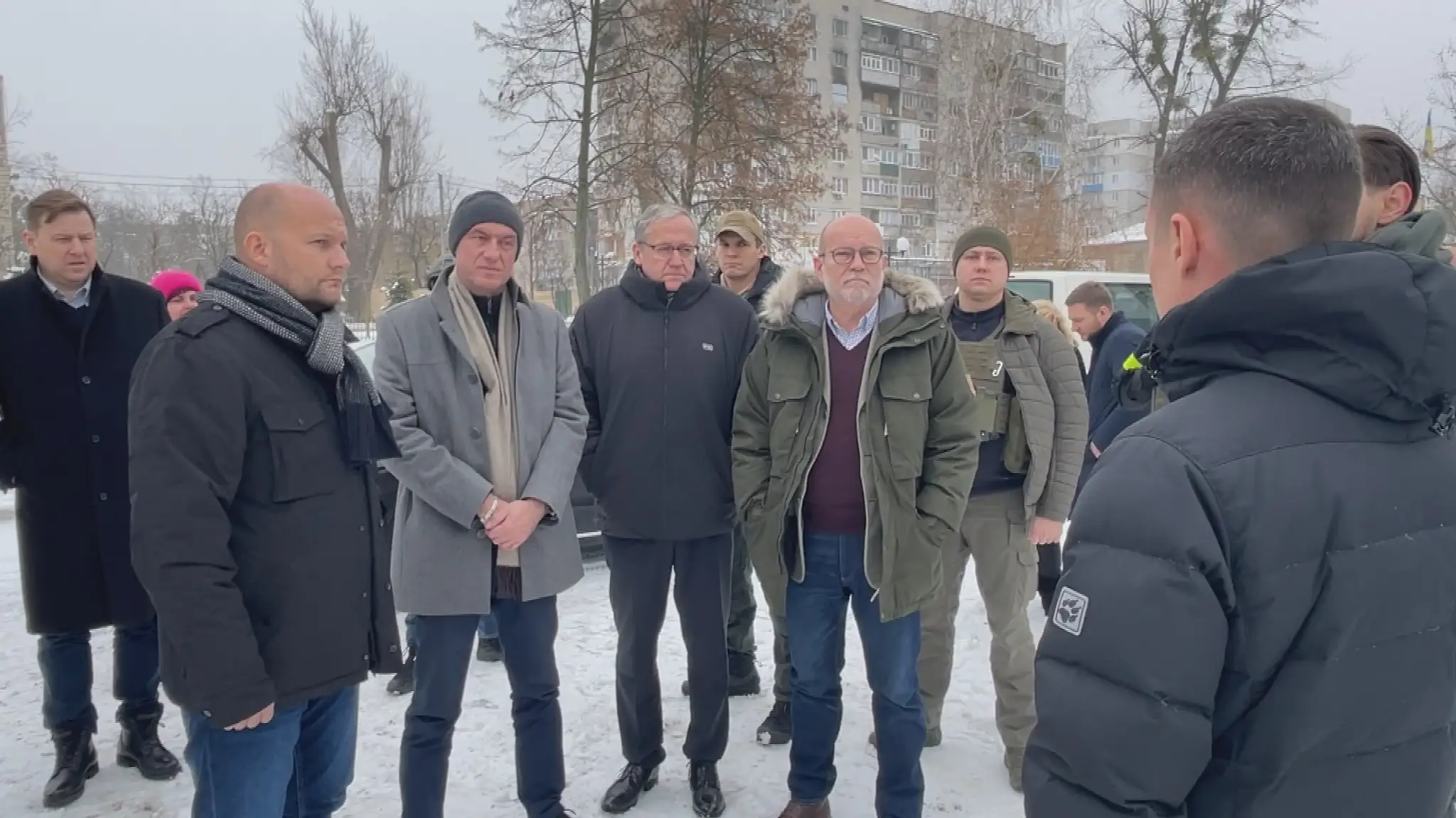 Slovenská delegácia na Ukrajine.