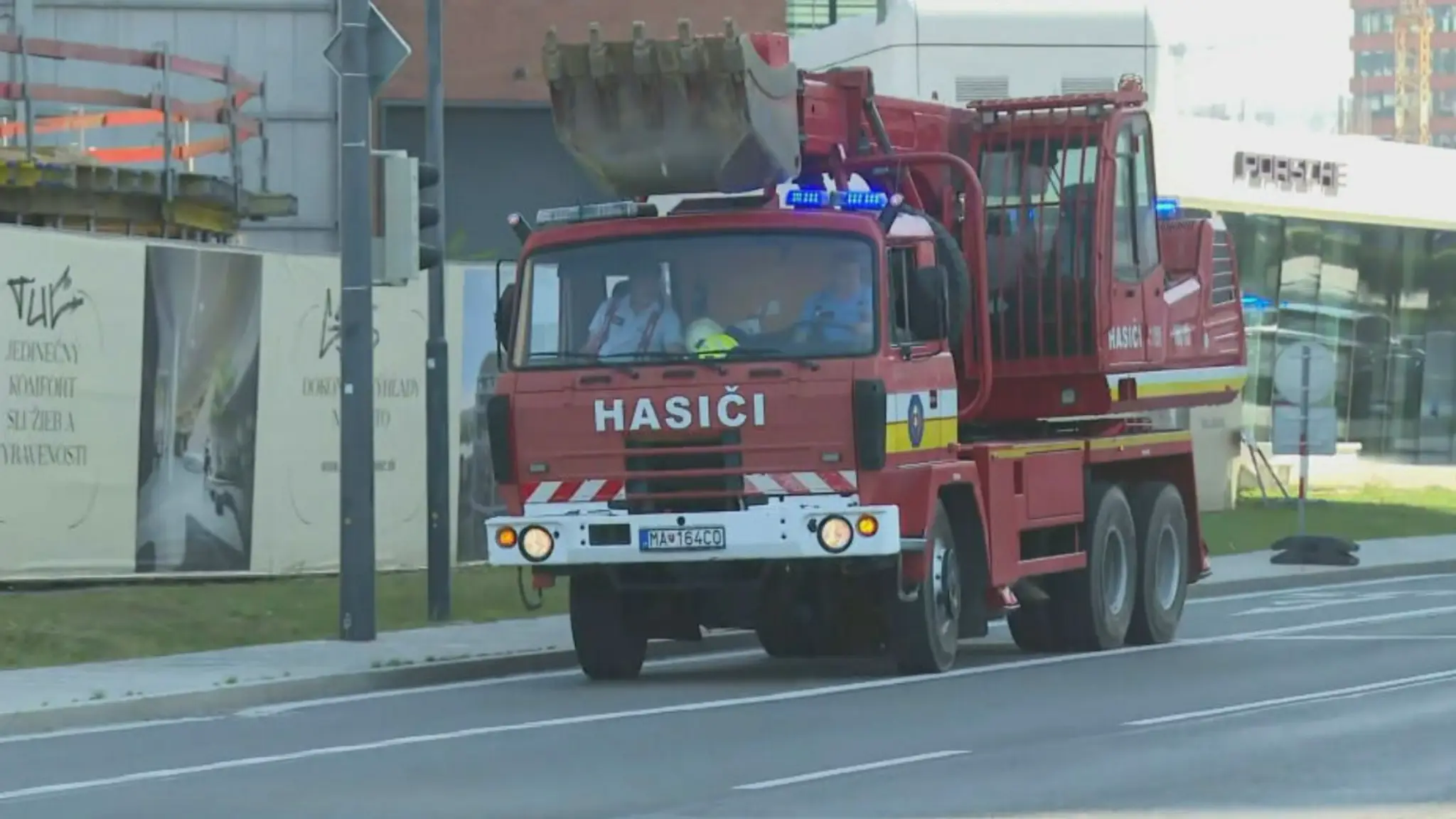 Odvoz leteckej bomby z centra Bratislavy